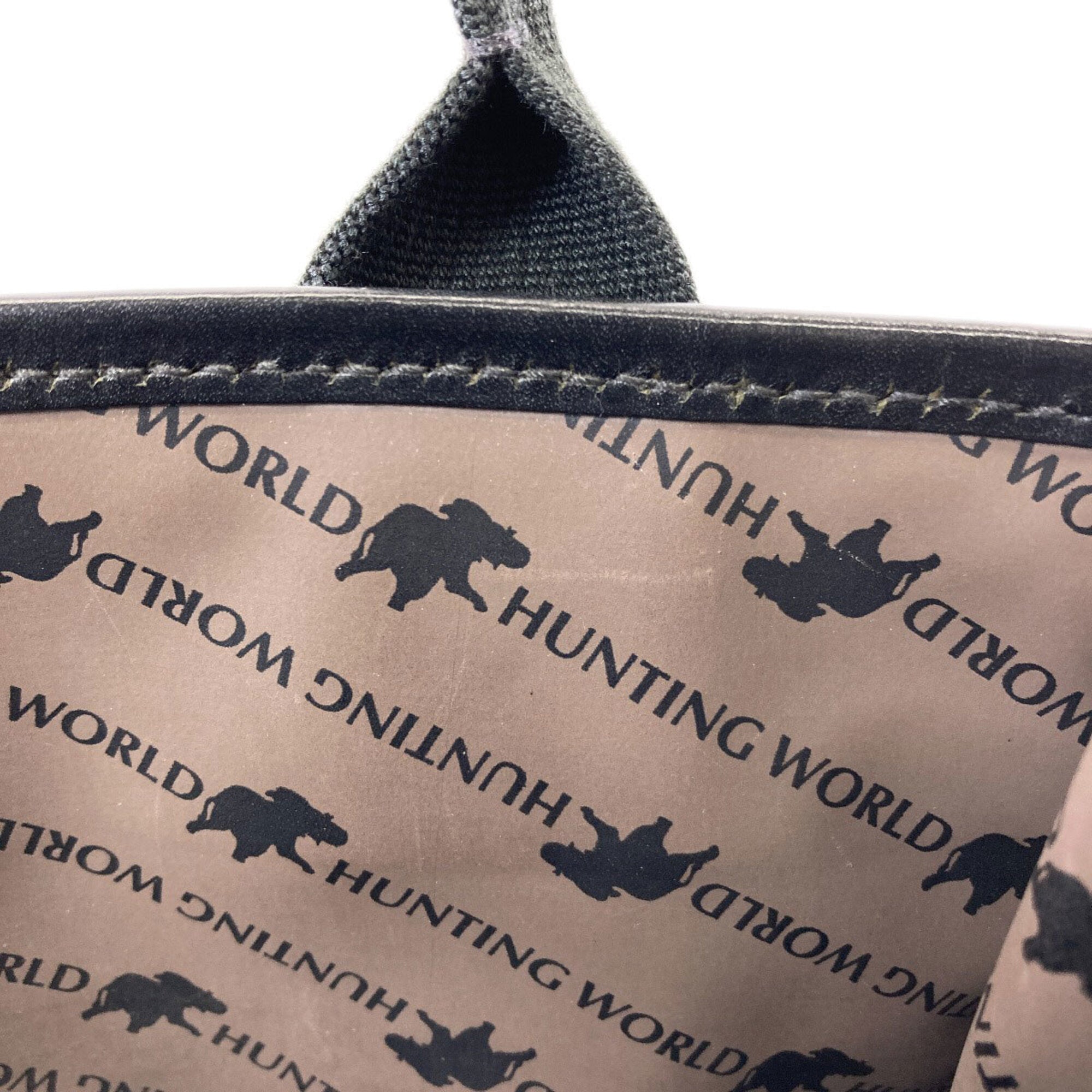 Hunting World Black Canvas Handbag (Pre-Owned)