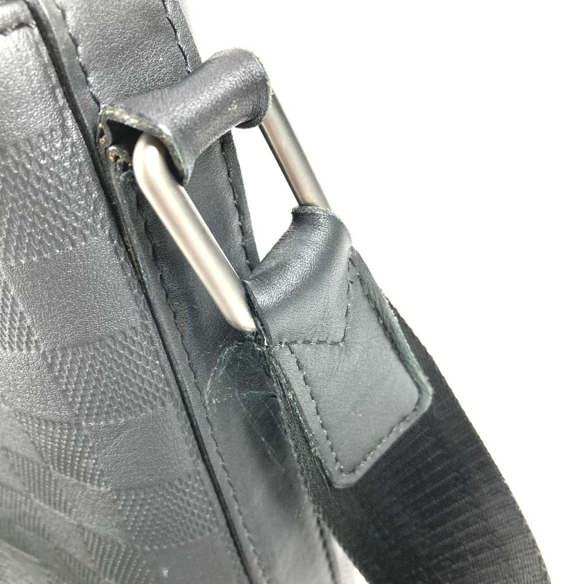 Louis Vuitton Black Galle Onyx Damier Infini Messenger Bag Shoulder Bag (Pre-Owned)