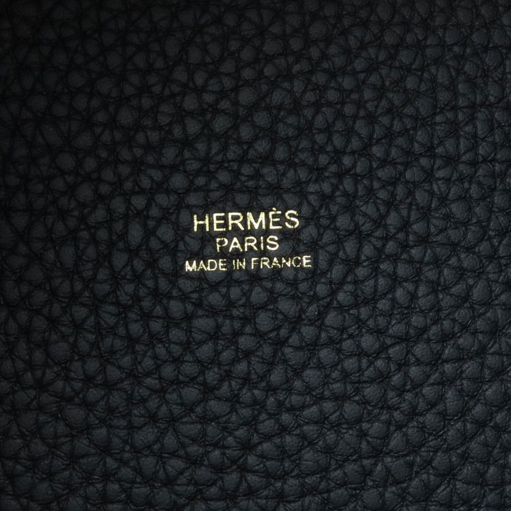 Hermes Picotin Black Taurillon Clemence Leather Handbag (Pre-Owned)