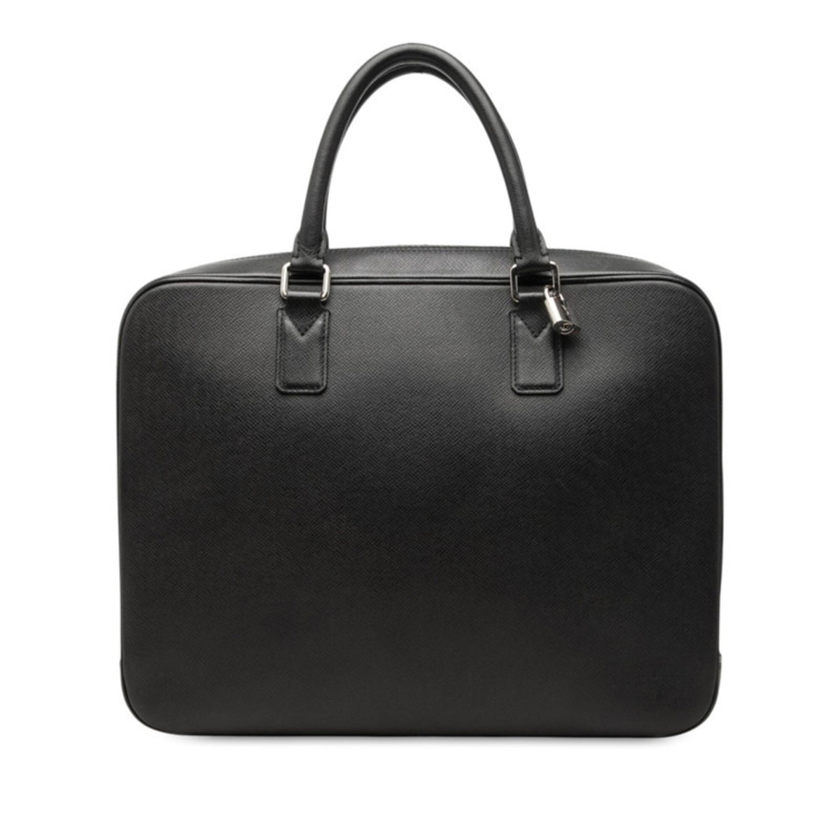 Louis Vuitton Ardoise Black Leather Handbag (Pre-Owned)