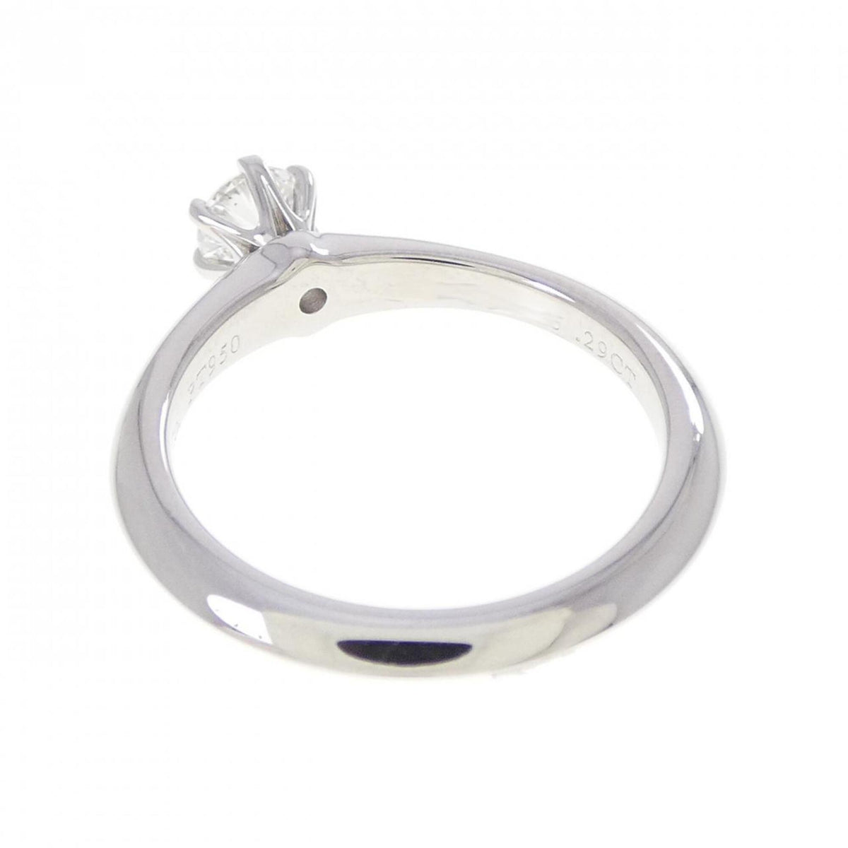Tiffany Platinum Platinum 950 Band Ring (Pre-Owned)