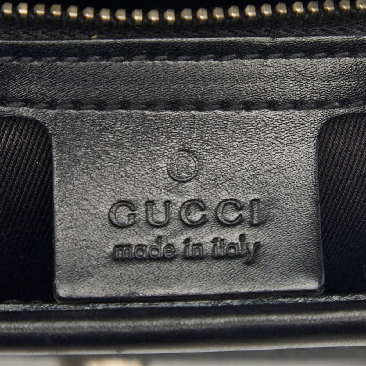 Gucci Black Canvas Leather Handbag (Pre-Owned)