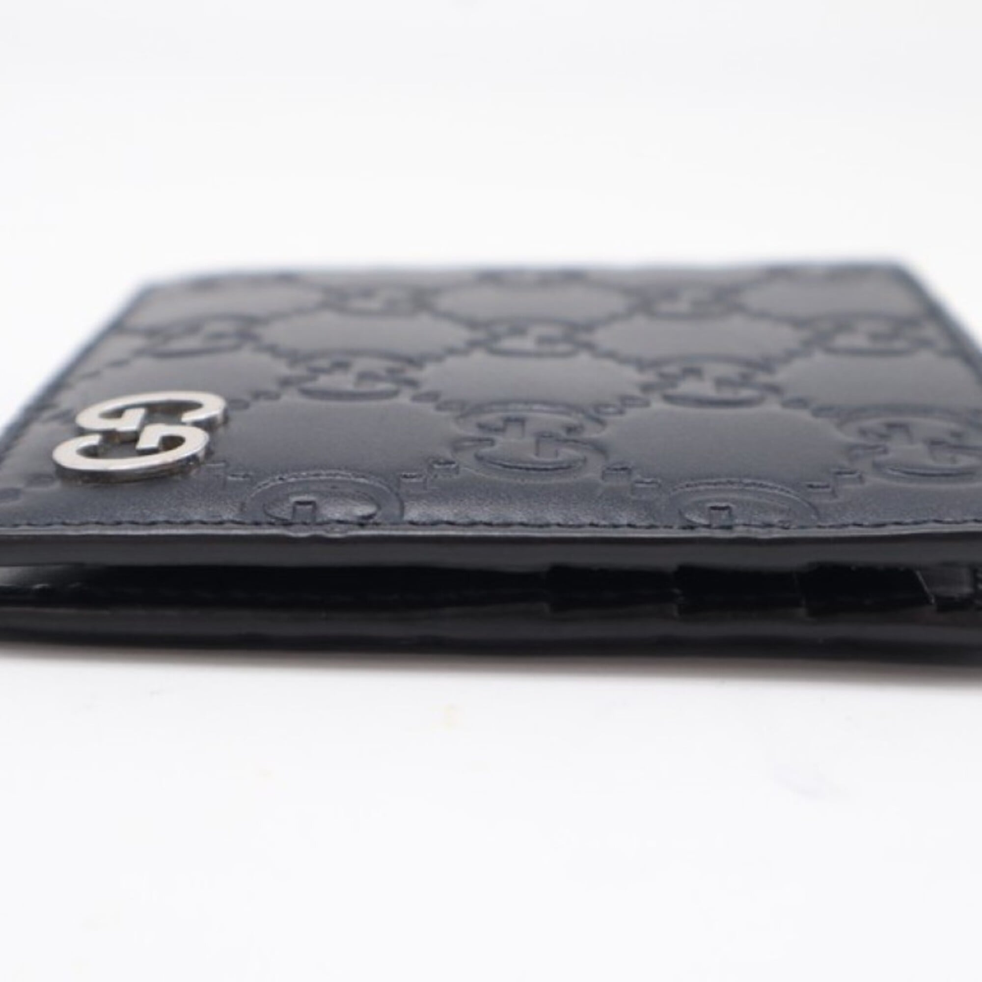 Gucci Navy Leather Wallet (Bi-Fold) (Pre-Owned)