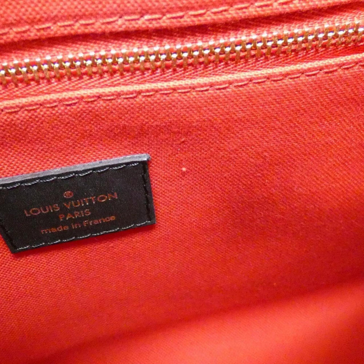 Louis Vuitton Marron Coated Canvas Handbag Pouch (Pre-Owned)