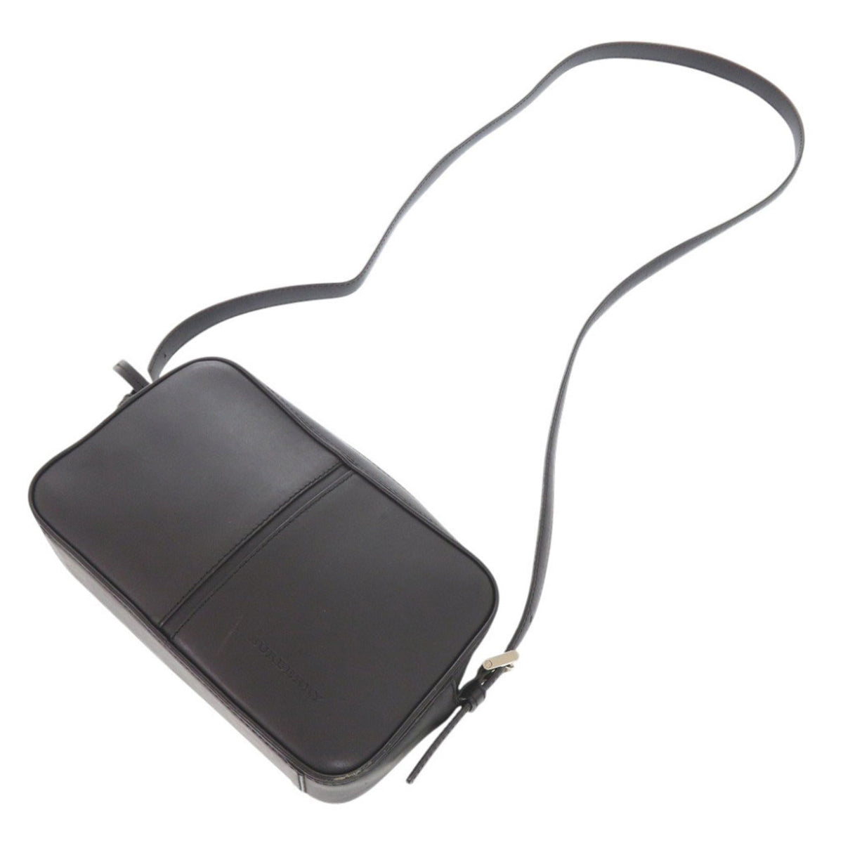 Burberry Black Leather Shoulder Bag (Pre-Owned)