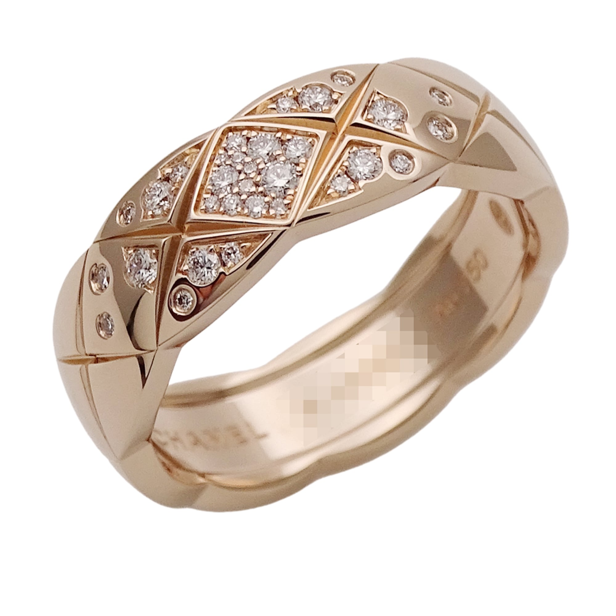 Chanel Pink Gold Pink Gold (18K) Band Ring (Pre-Owned)