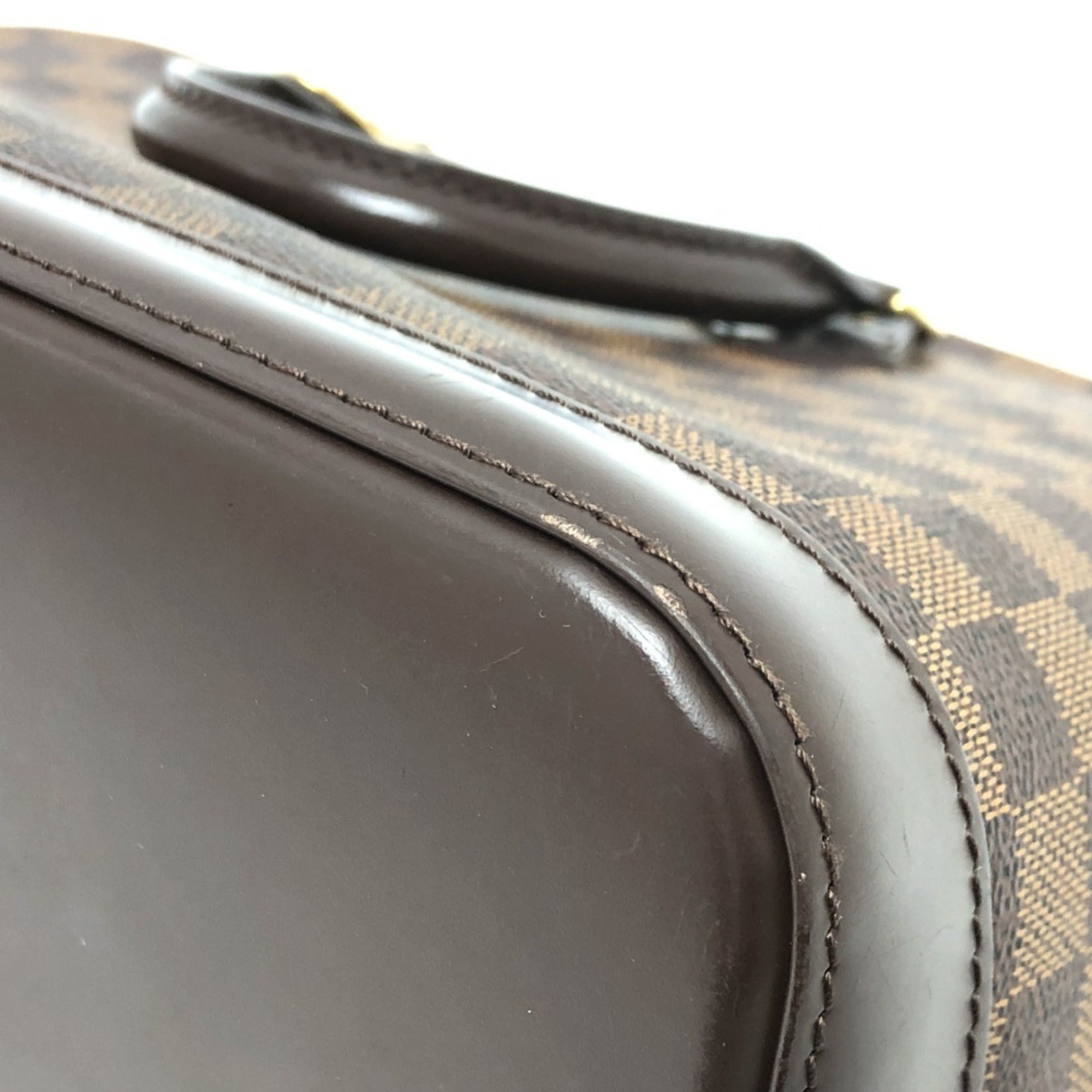 Louis Vuitton Brown Damier Canvas Handbag Tote Bag (Pre-Owned)