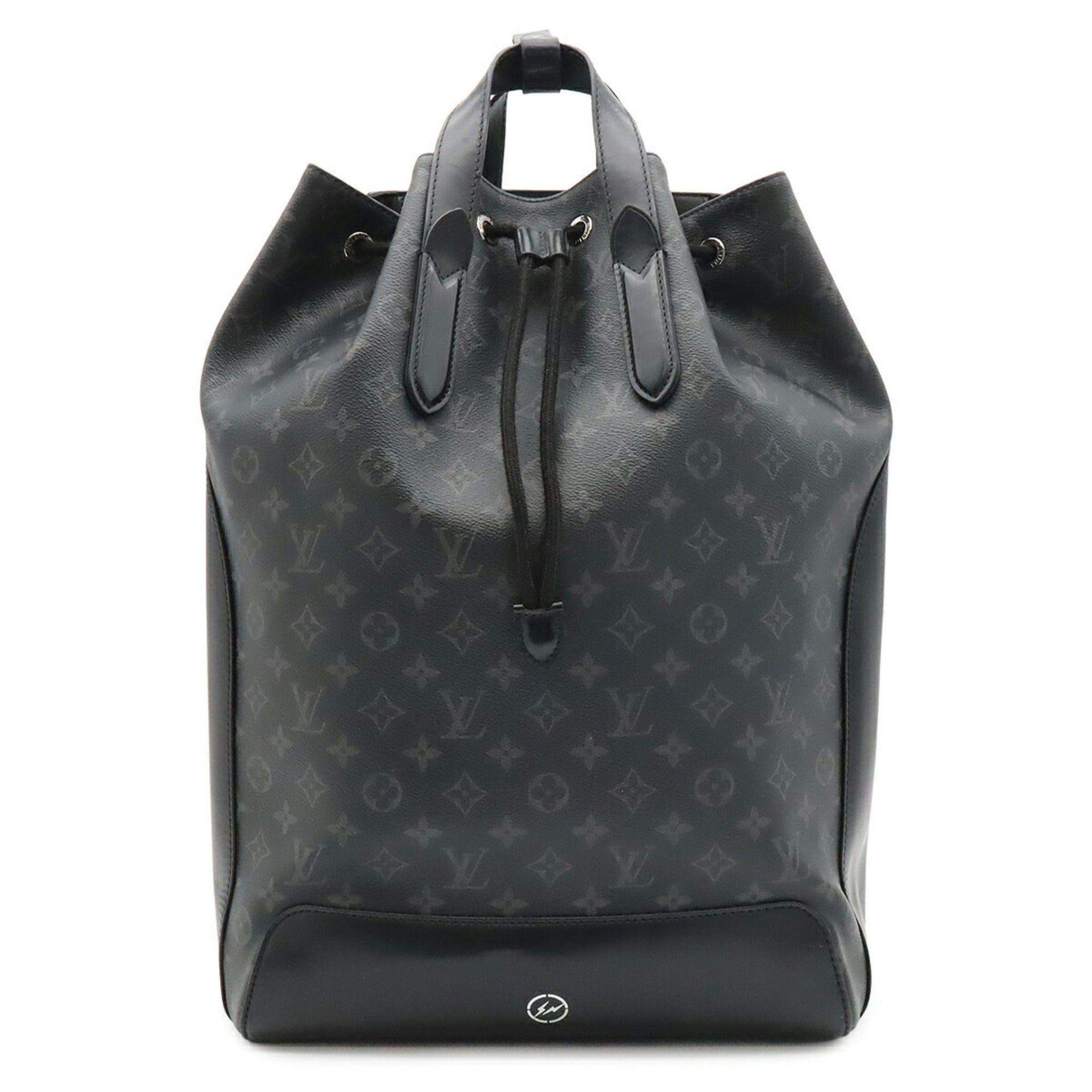 Louis Vuitton Black Gray Monogram Eclipse Canvas Leather Backpack (Pre-Owned)