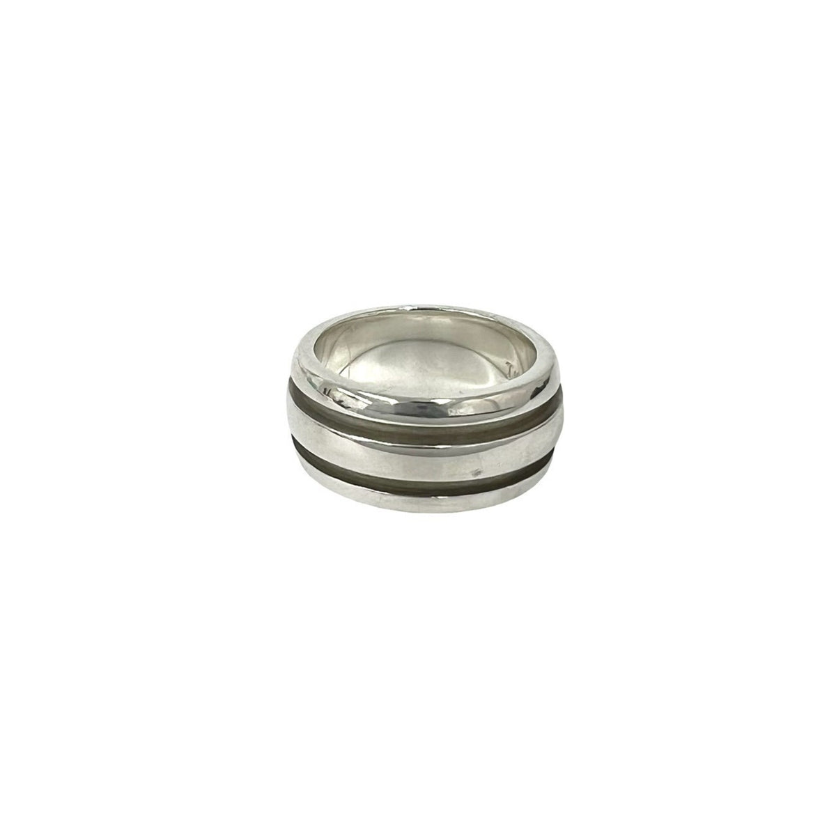 Tiffany Silver Silver 925 Band Ring (Pre-Owned)