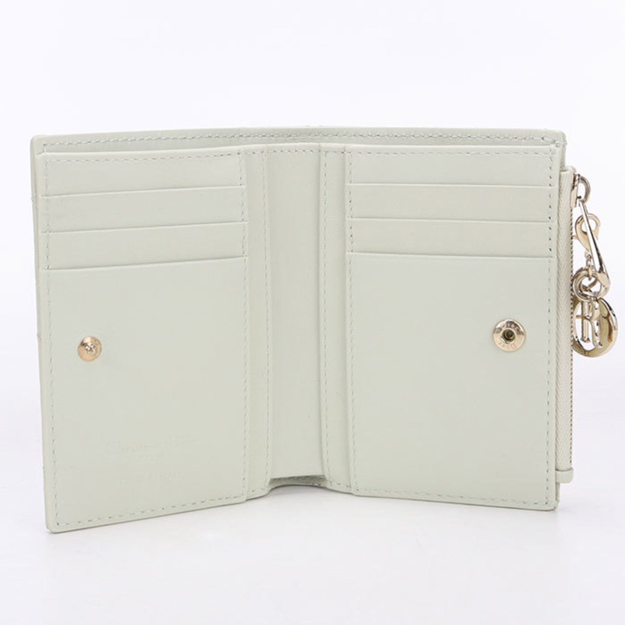Christian Dior Green Leather Wallet (Bi-Fold) (Pre-Owned)