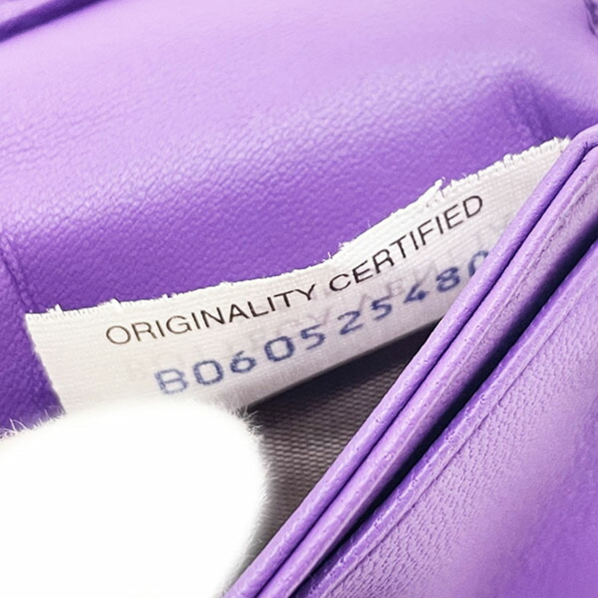 Bottega Veneta Purple Intrecciato Leather Long Wallet (Bi-Fold) (Pre-Owned)