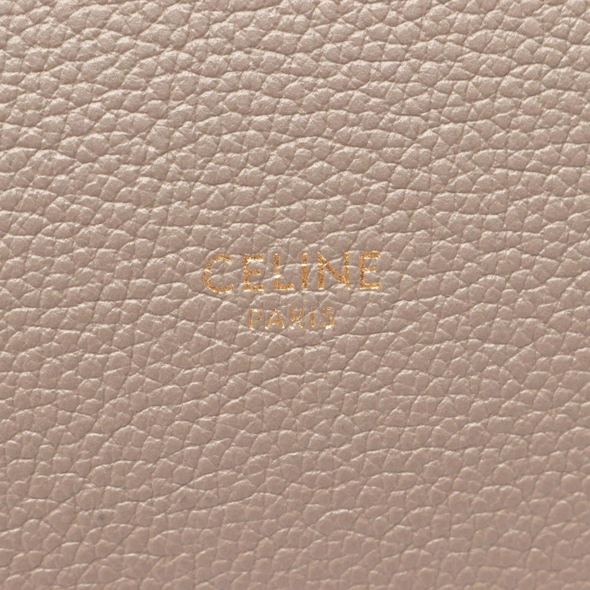 Celine Beige Leather Handbag Pouch (Pre-Owned)