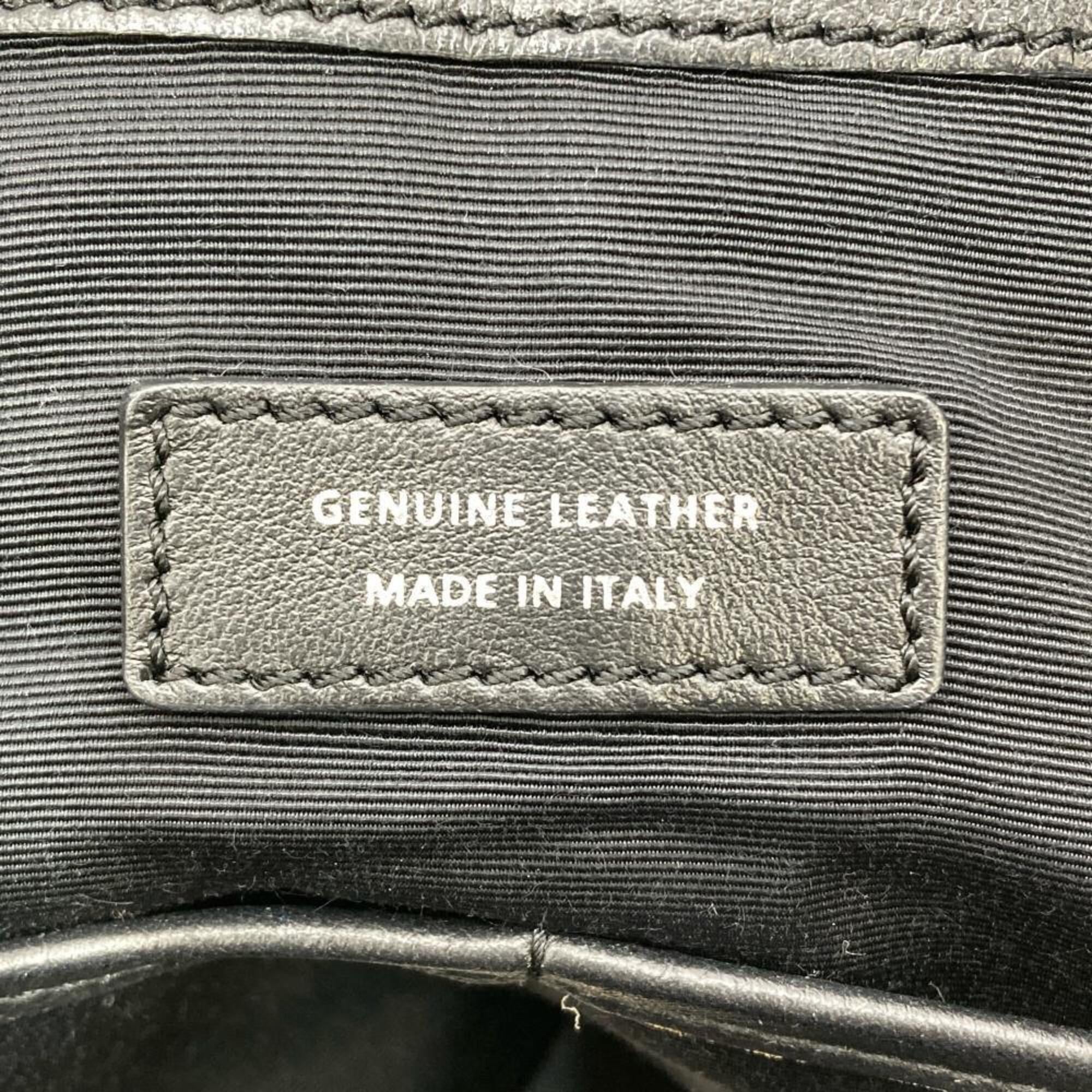 Tod's Black White Leather Shoulder Bag (Pre-Owned)