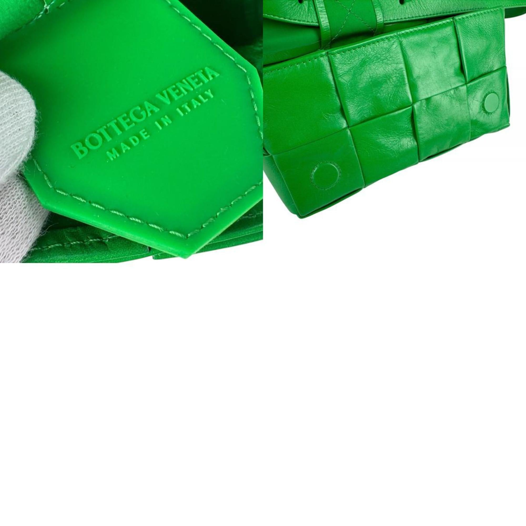 Bottega Veneta Green Leather Fanny Pack (Pre-Owned)