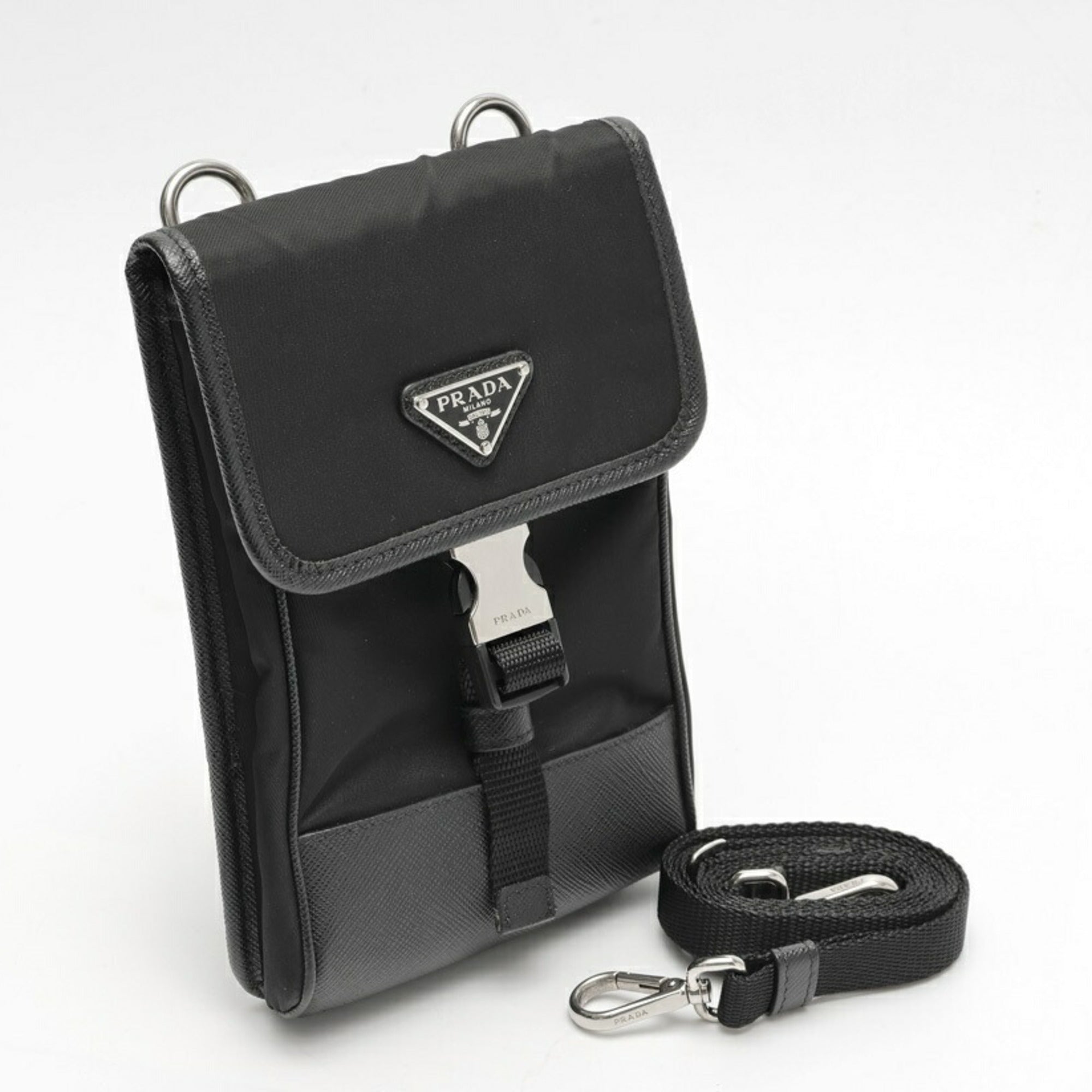 Prada Black Nylon Phone Wallet (Pre-Owned)