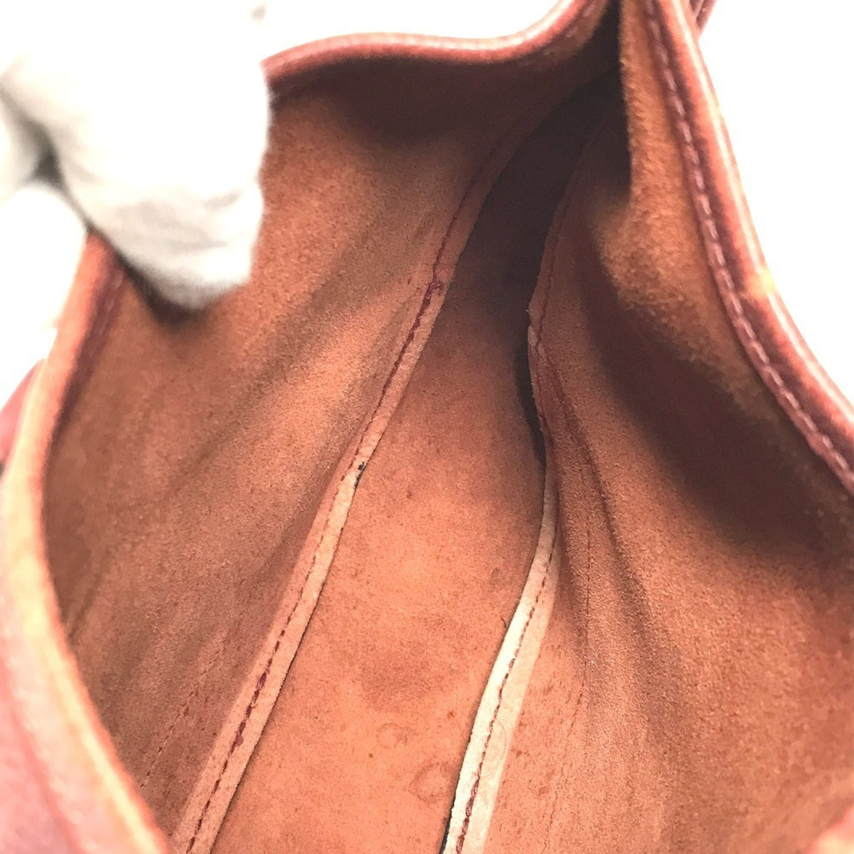 Hermes Trim Brown Leather Shoulder Bag Tote Bag (Pre-Owned)