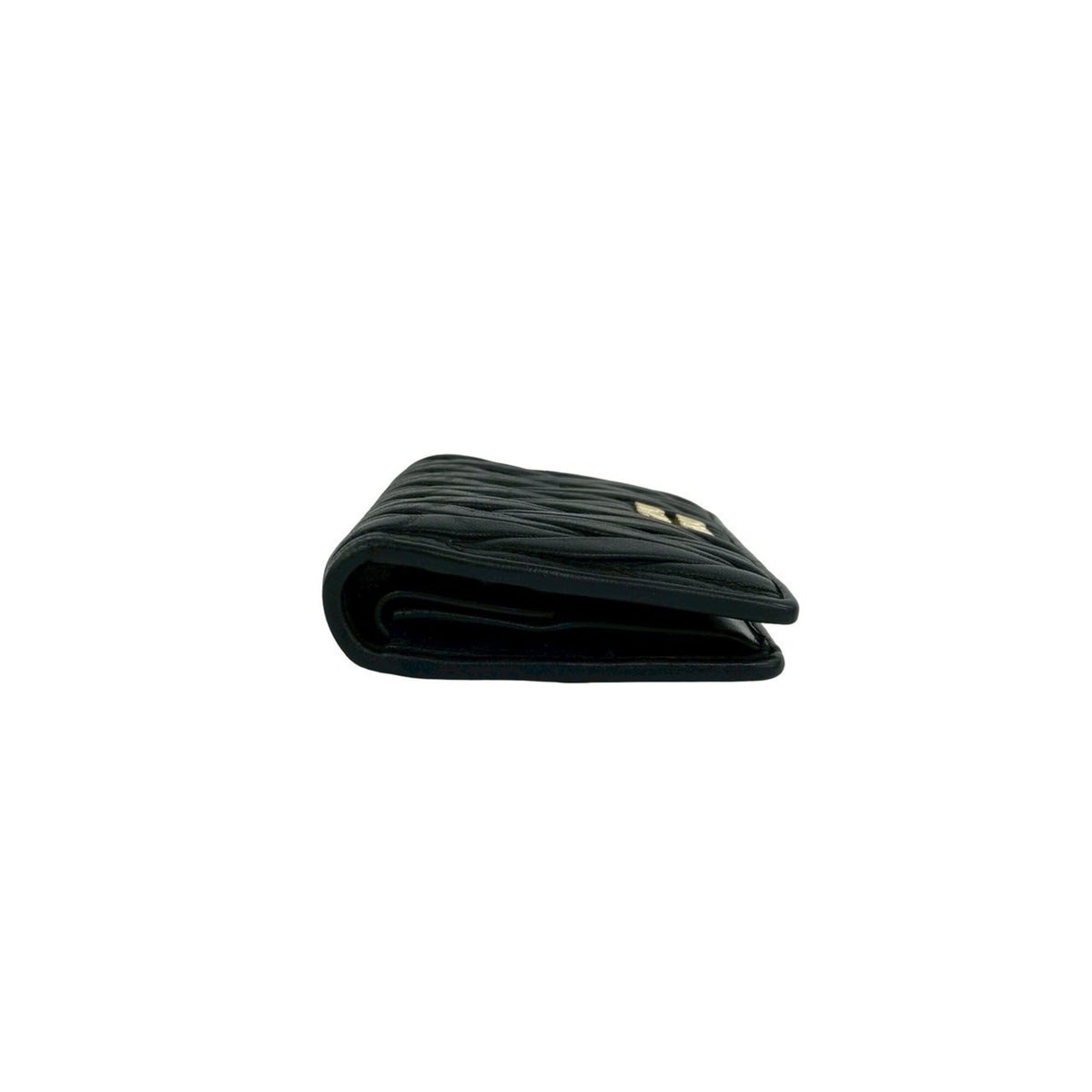 Miu Miu Black Leather Wallet (Bi-Fold) (Pre-Owned)