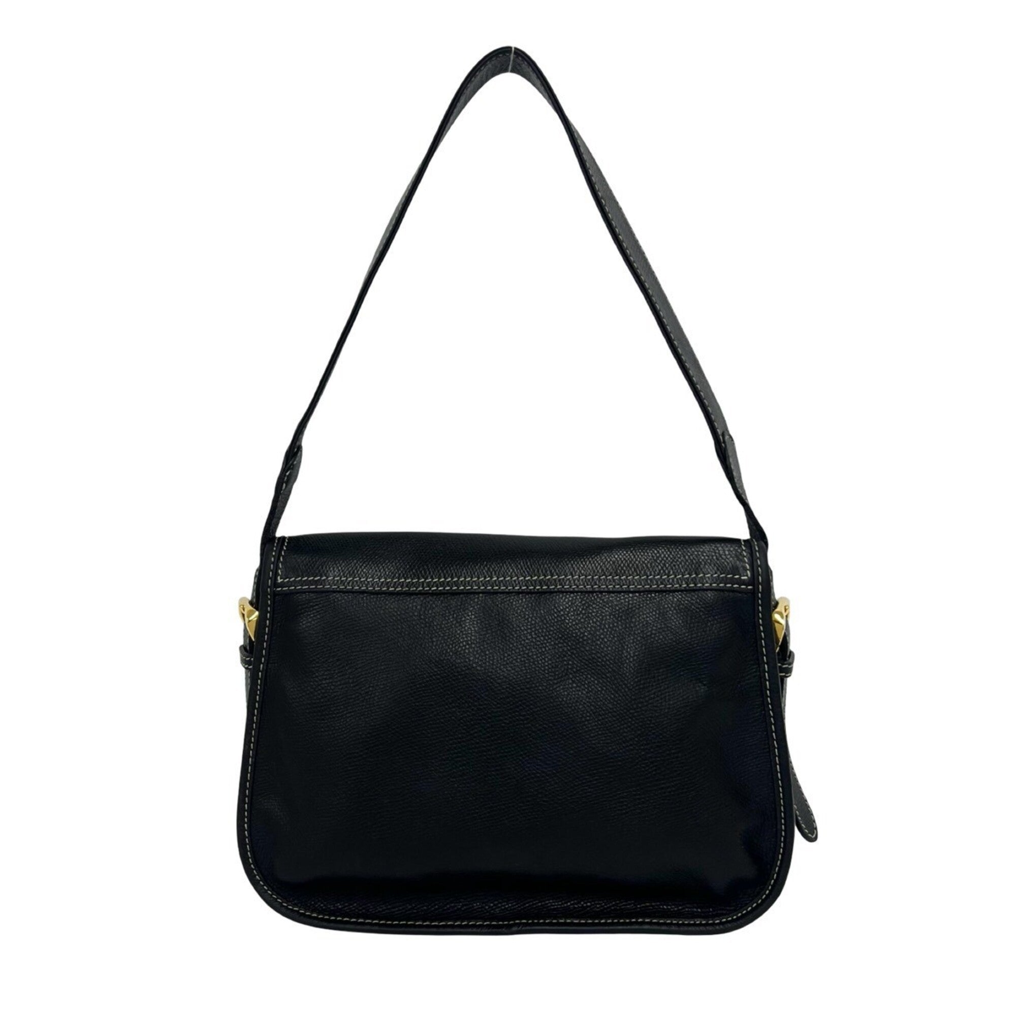 Loewe Black Leather Handbag Shoulder Bag (Pre-Owned)