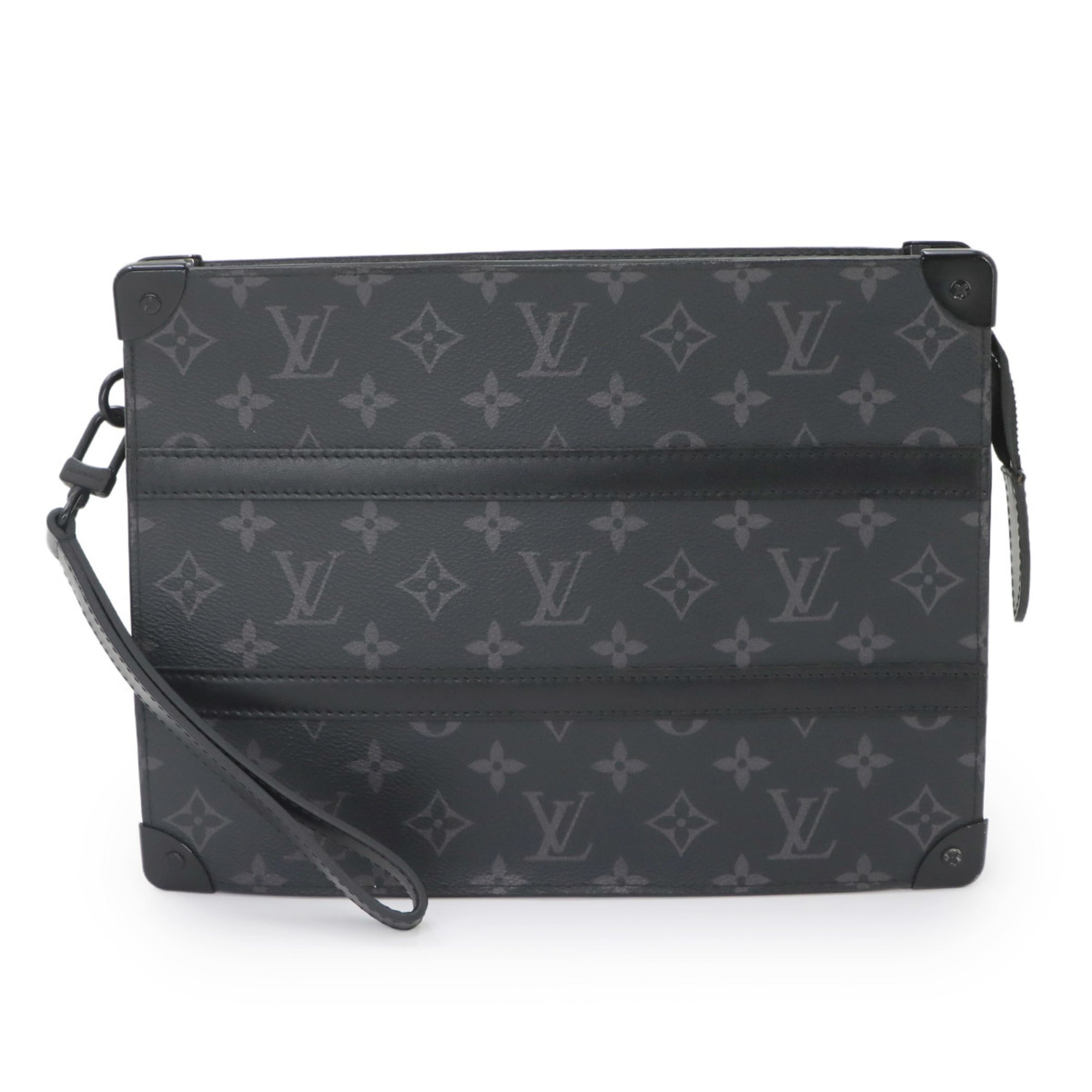 Louis Vuitton Monogram Eclipse Monogram Eclipse Clutch Bag Handbag Pochette (Pre-Owned)