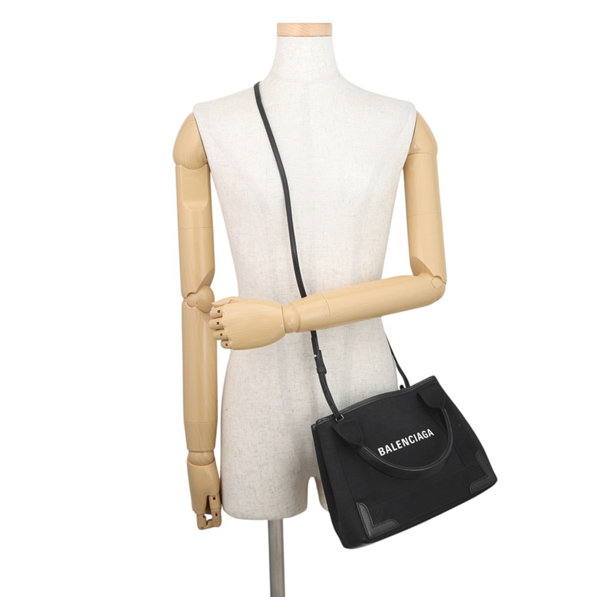 Balenciaga Black Canvas Handbag Pouch (Pre-Owned)