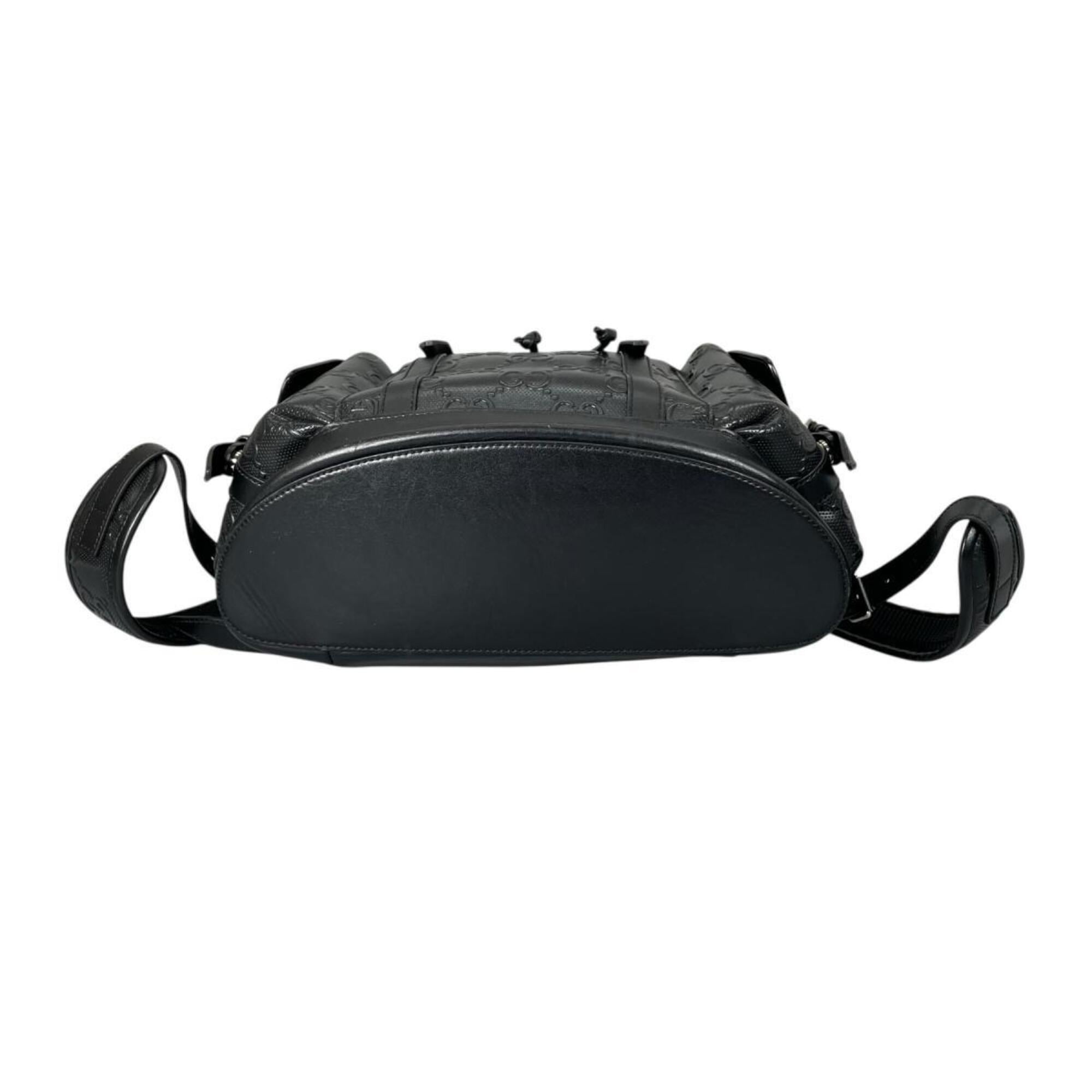 Gucci Black Leather Backpack (Pre-Owned)