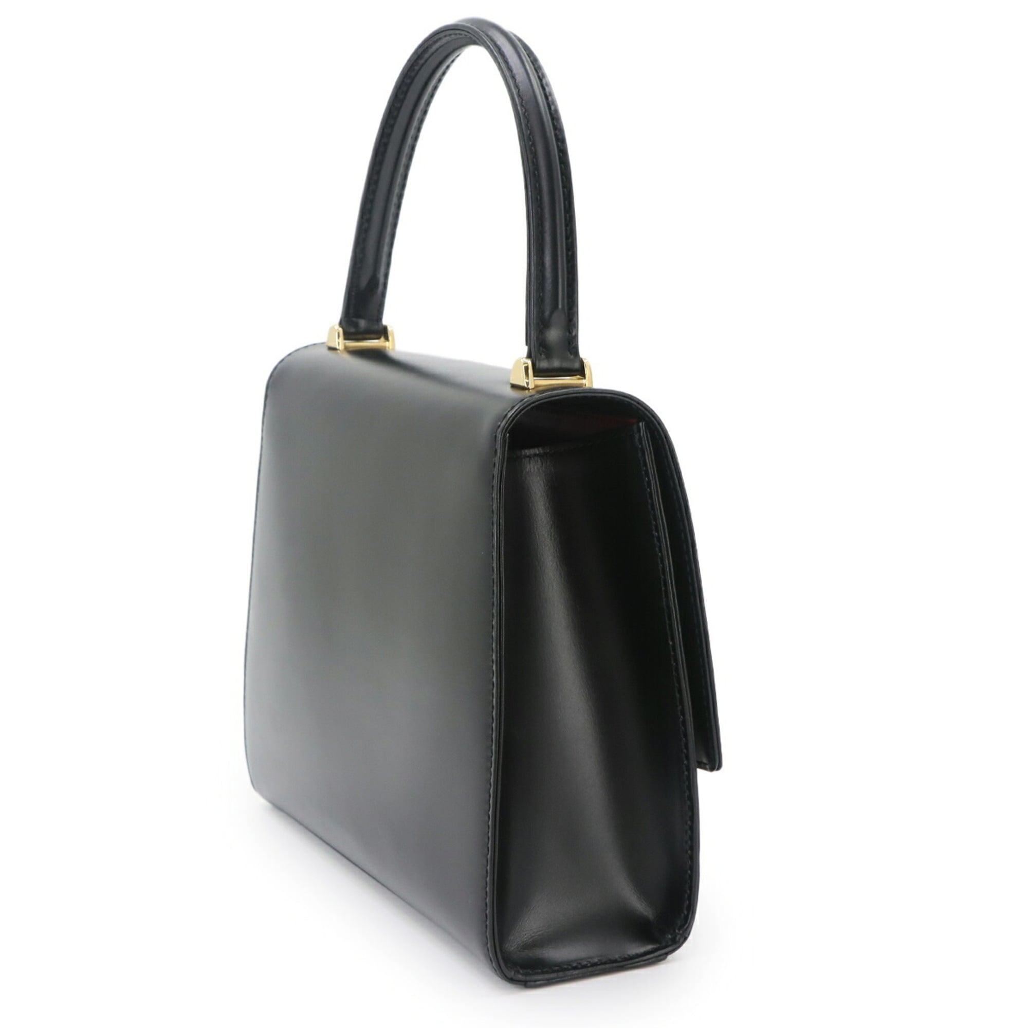 Louis Vuitton Black Noir Leather Handbag (Pre-Owned)