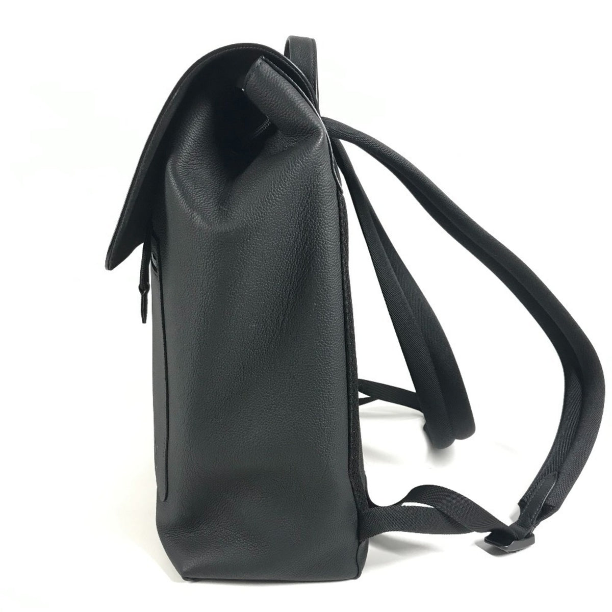 Louis Vuitton Black Noir Leather Backpack (Pre-Owned)