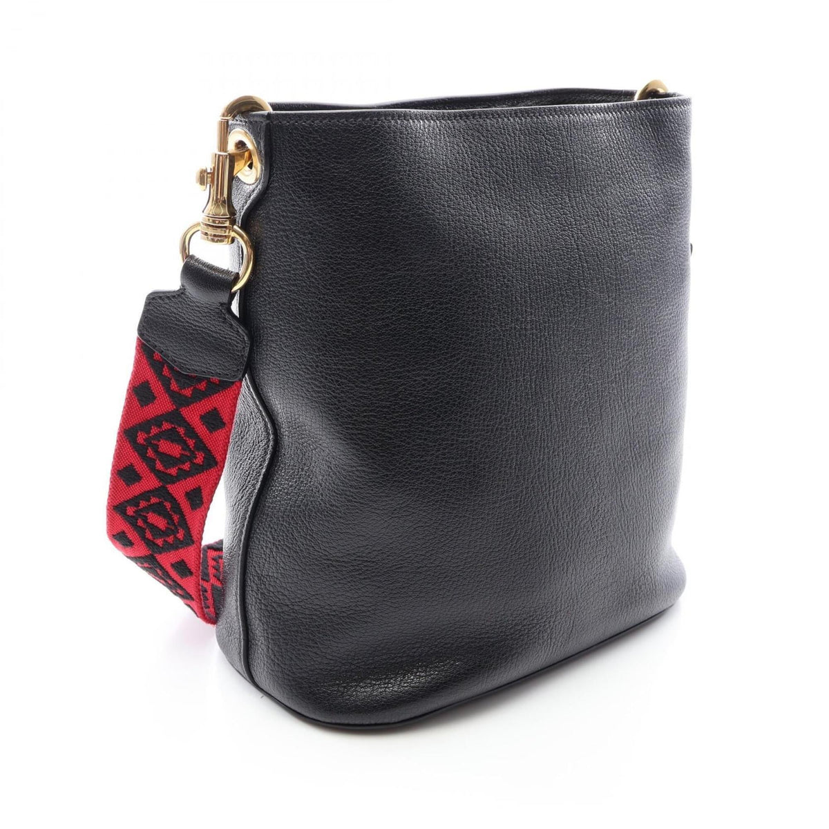 Miu Miu Black Leather Handbag Shoulder Bag (Pre-Owned)