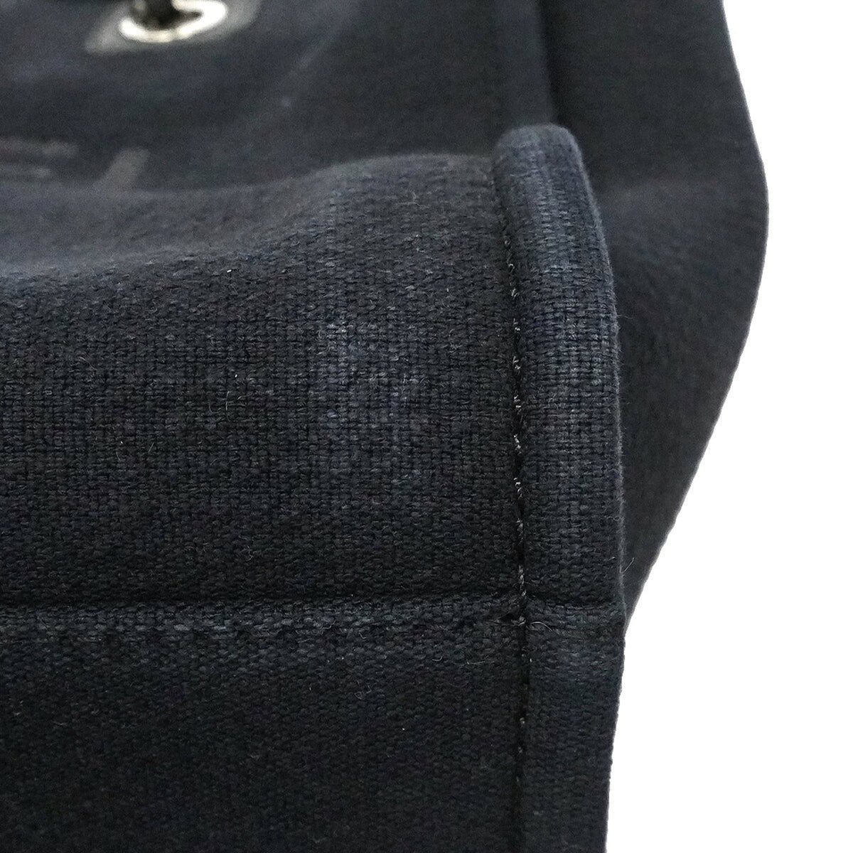 Chanel Black Canvas Tote Bag (Pre-Owned)