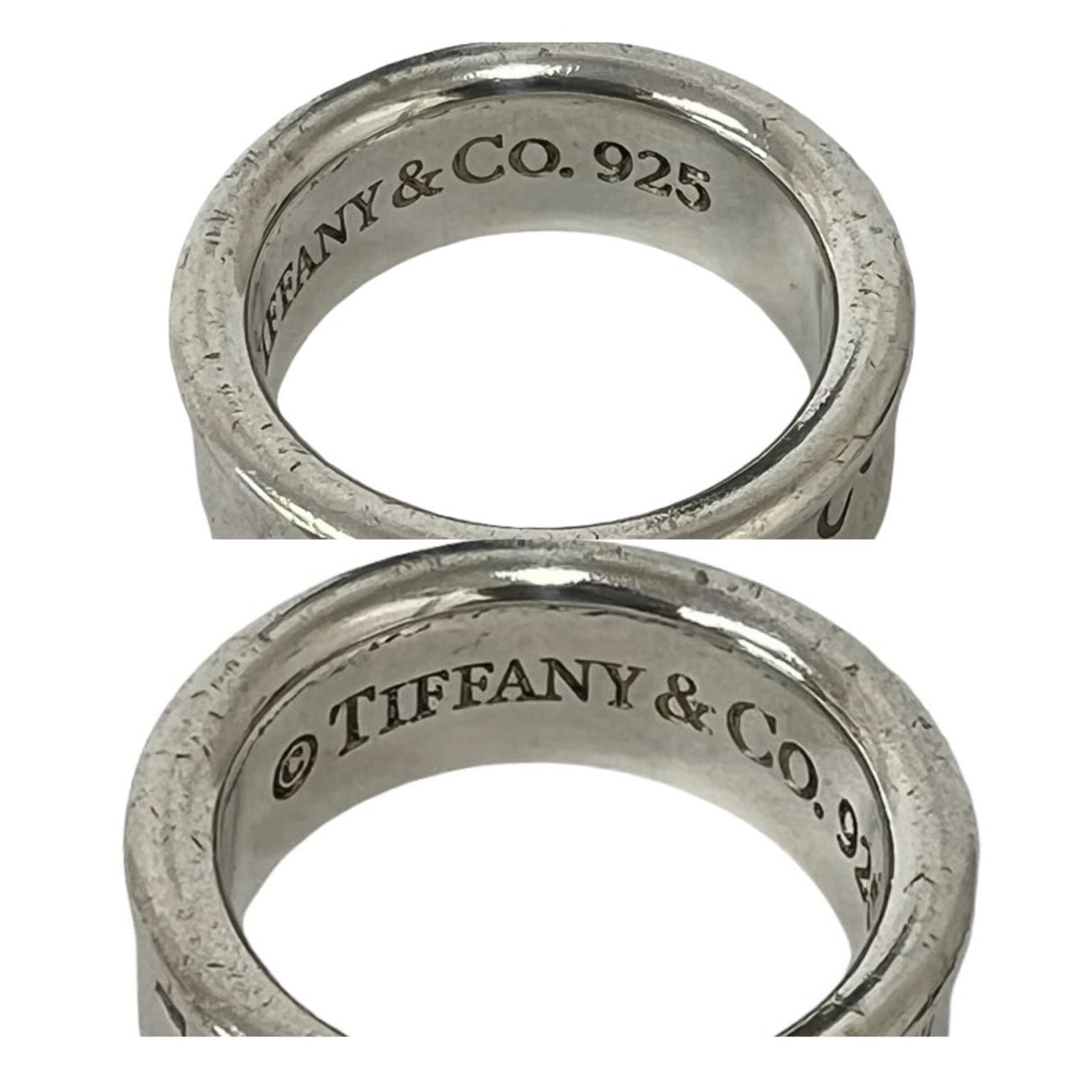 Tiffany Silver Silver 925 Band Ring (Pre-Owned)