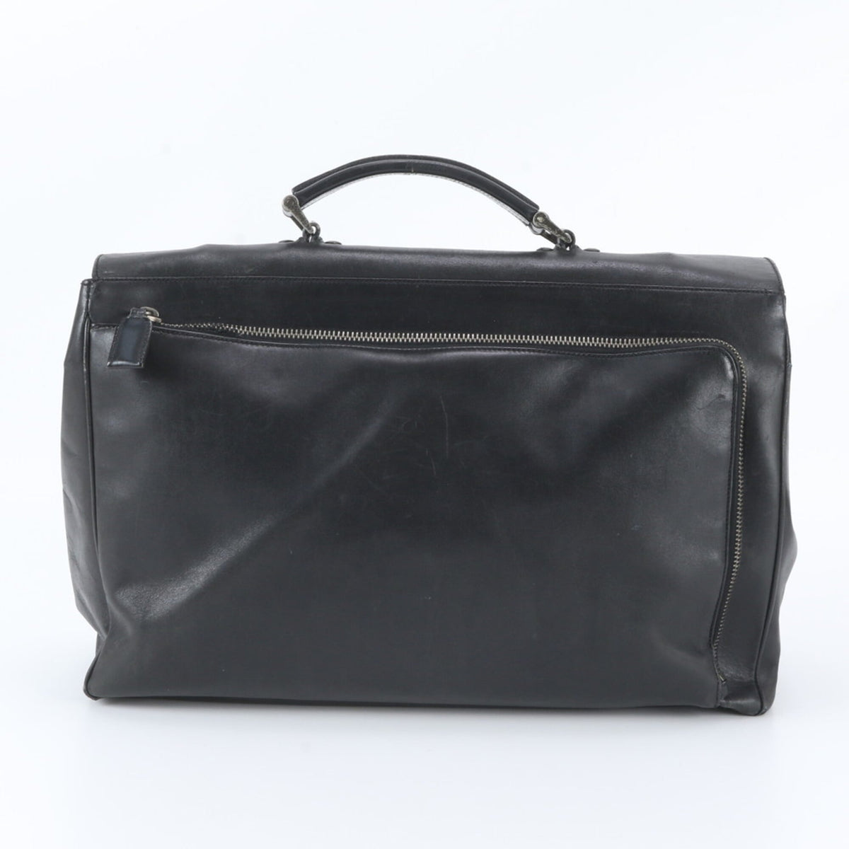 Prada Black Leather Briefcase (Pre-Owned)