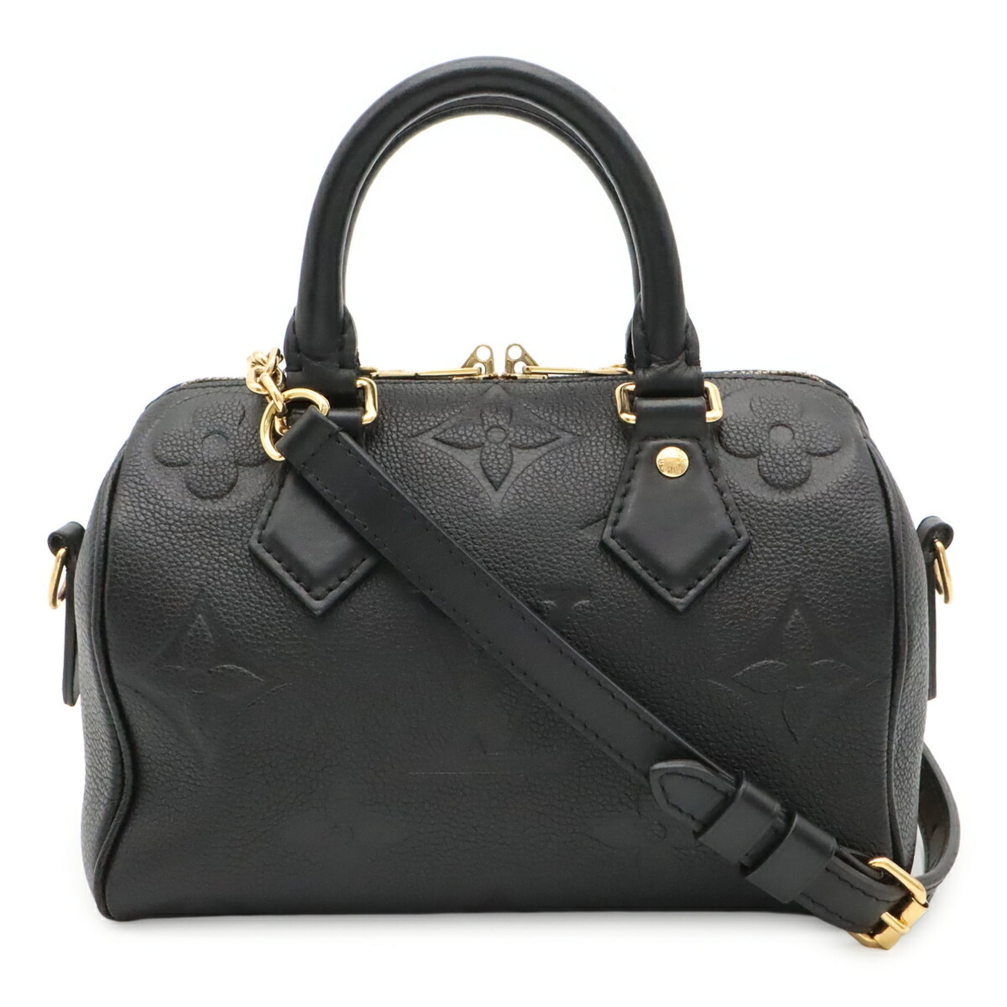 Louis Vuitton Black Noir Leather Handbag Shoulder Bag (Pre-Owned)