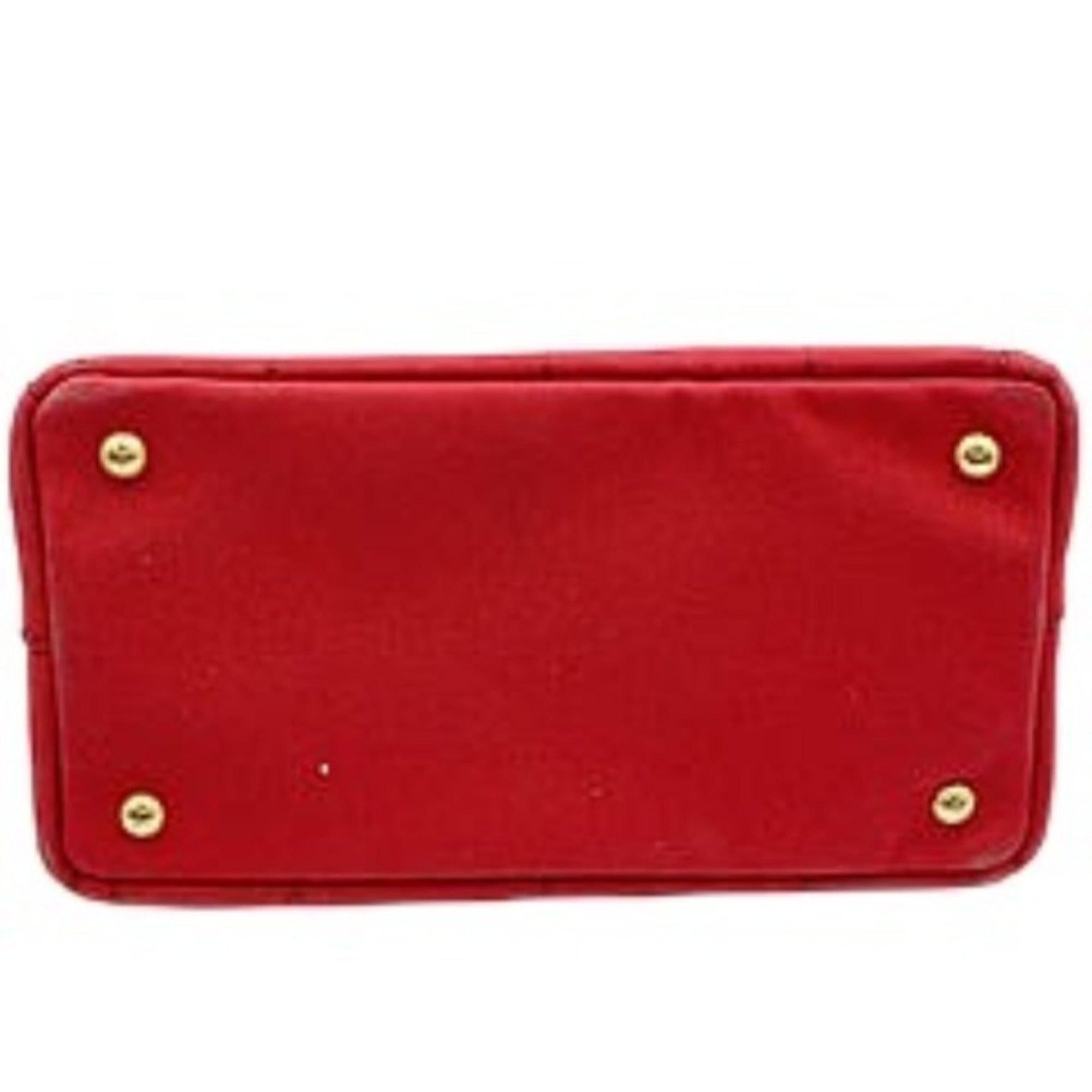 Prada Red Color Denim Tote Bag (Pre-Owned)