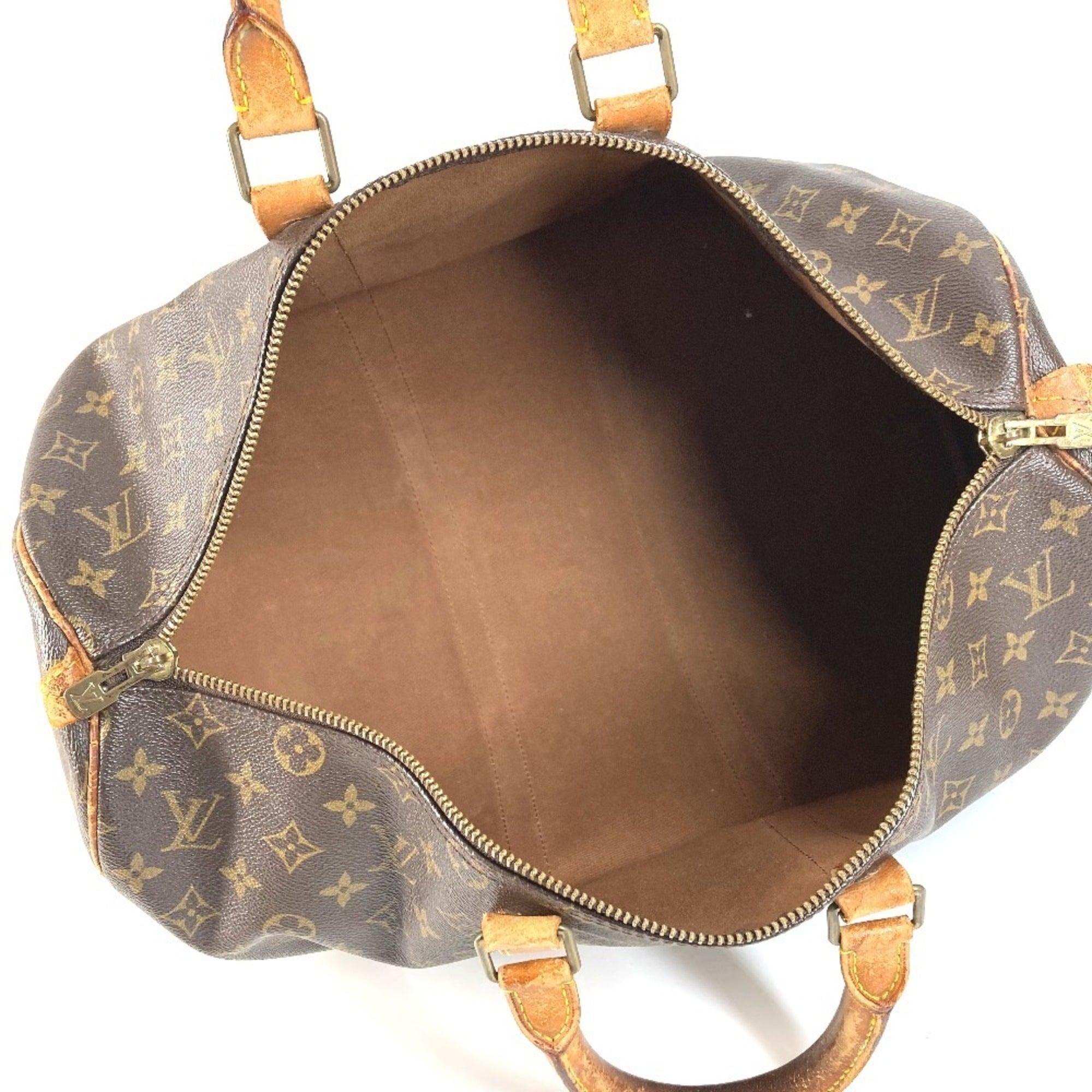 Louis Vuitton Brown Monogram Boston Bag Handbag (Pre-Owned)