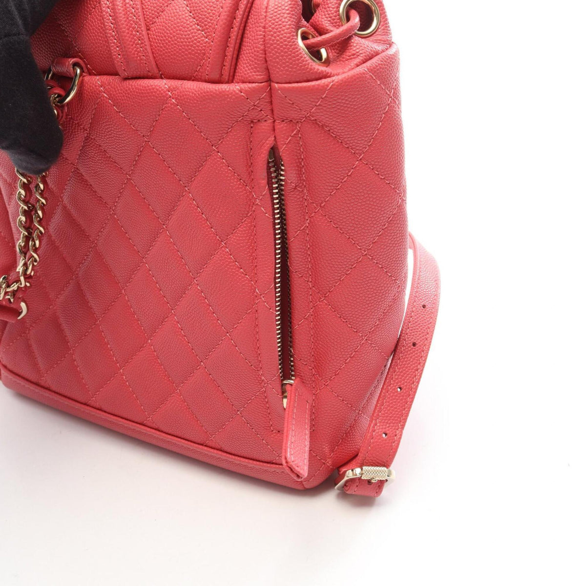 Chanel Pink Grained Calfskin Backpack (Pre-Owned)