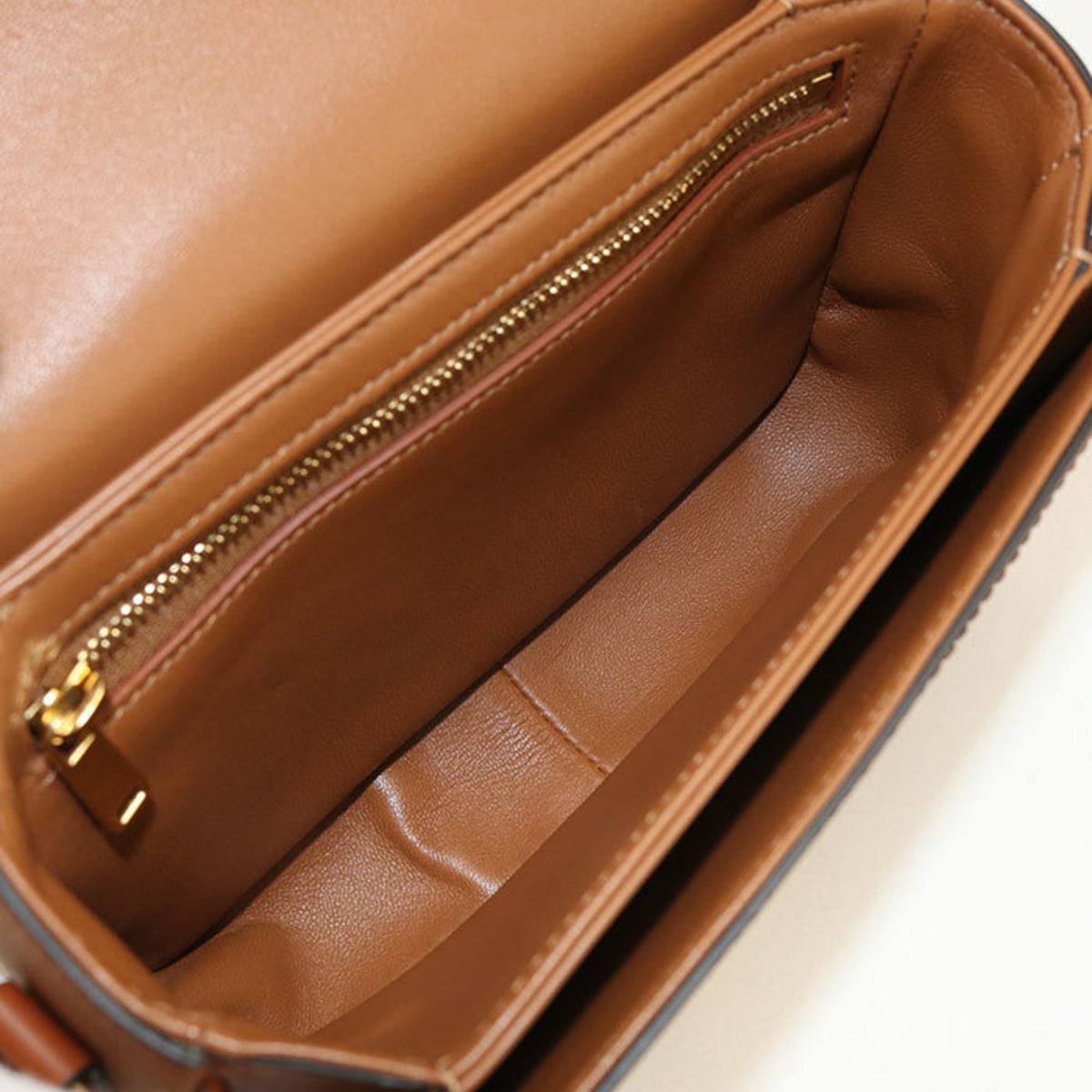 Celine Beige Jacquard Shoulder Bag (Pre-Owned)