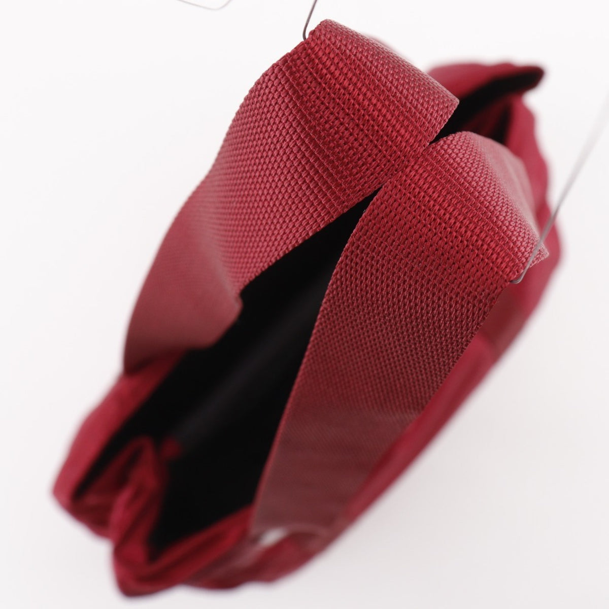 Prada Red Color Nylon Tote Bag (Pre-Owned)