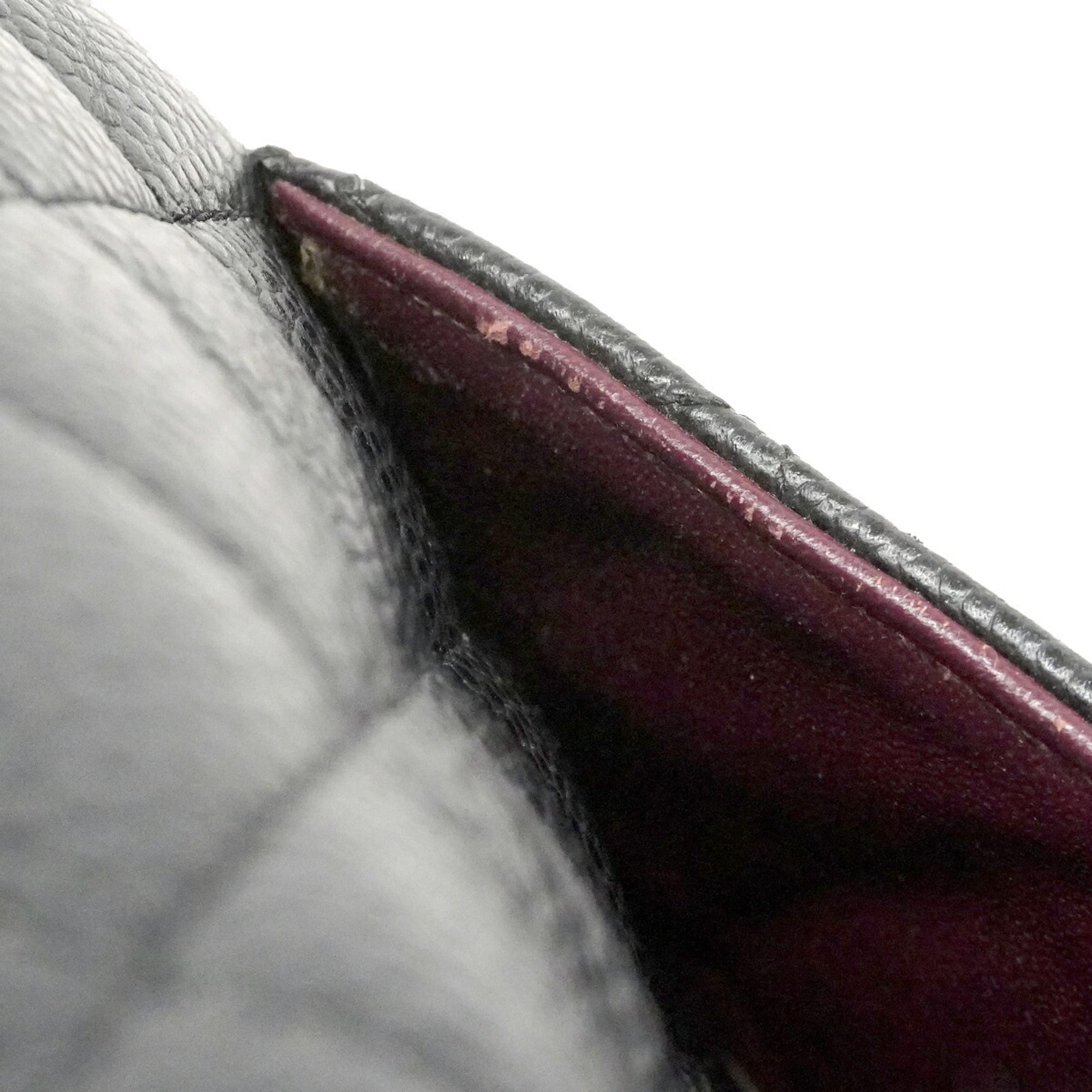 Chanel Black Grained Calfskin Shoulder Bag (Pre-Owned)