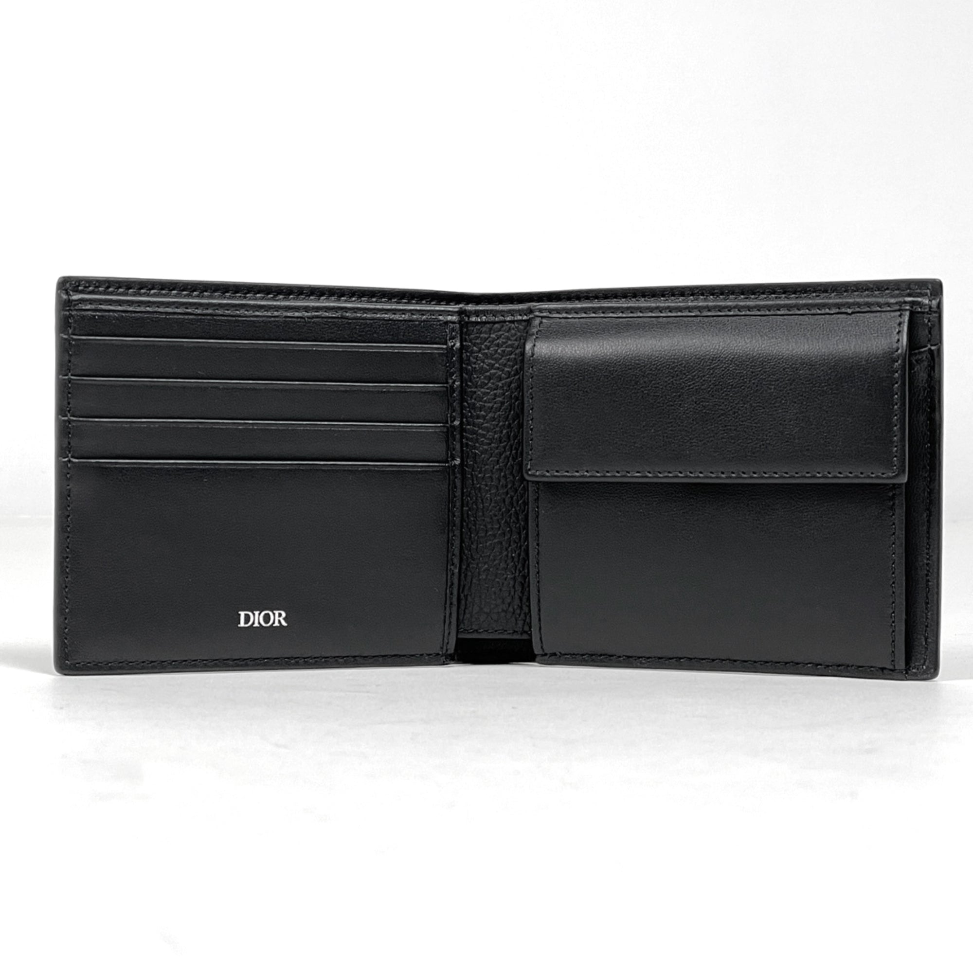 Christian Dior Black Leather Wallet (Bi-Fold) (Pre-Owned)