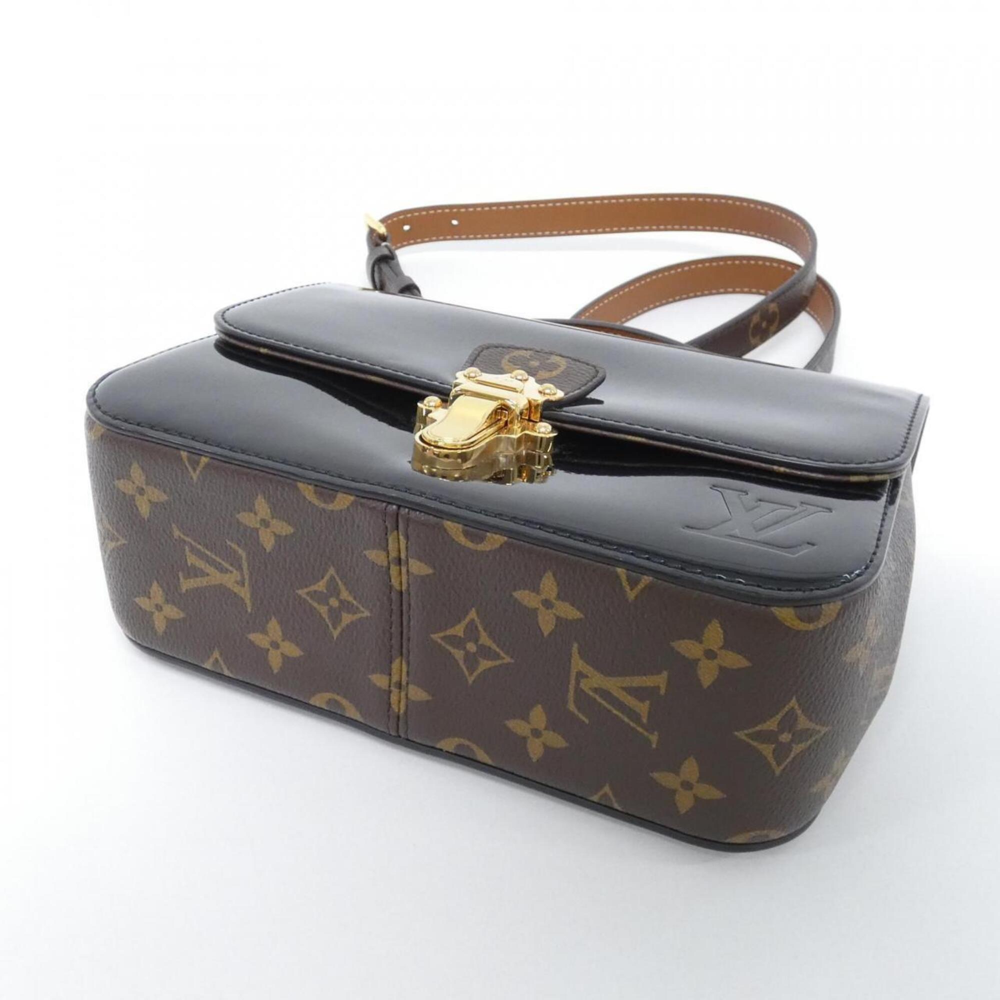 Louis Vuitton Monogram Vernis Black Coated Canvas Leather Shoulder Bag (Pre-Owned)