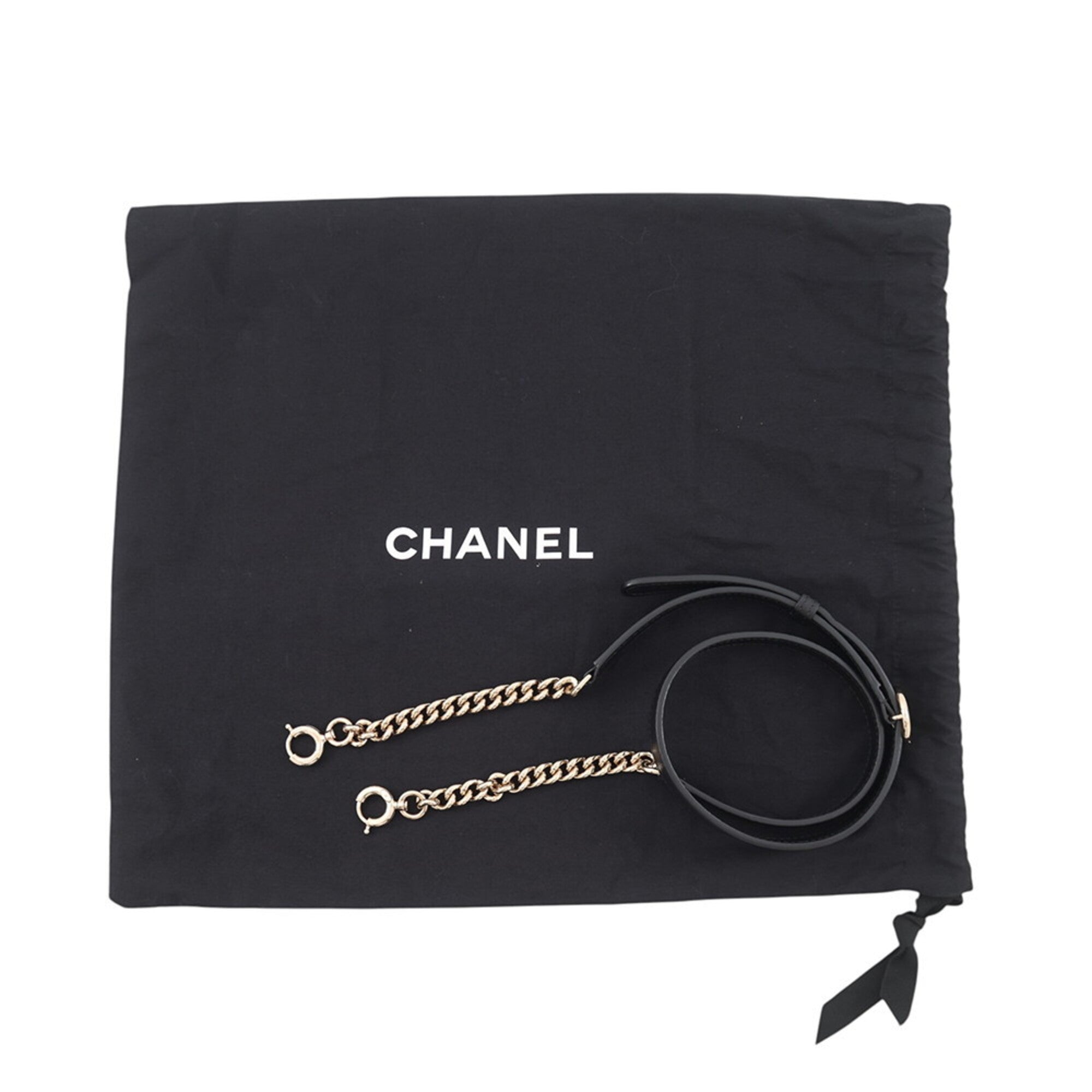 Chanel Black Champagne Gold Handbag (Pre-Owned)