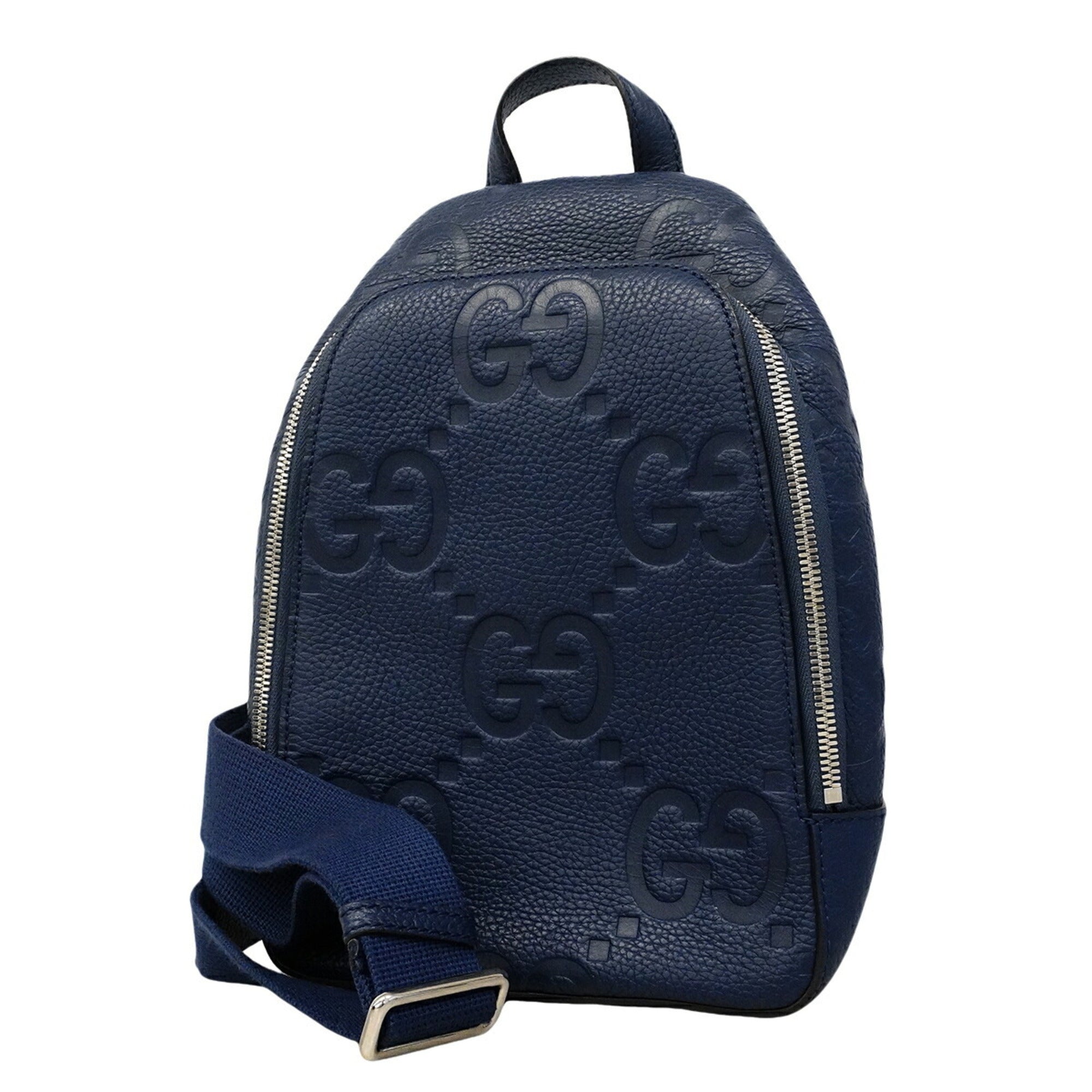 Gucci Blue Leather Sling Bag (Pre-Owned)