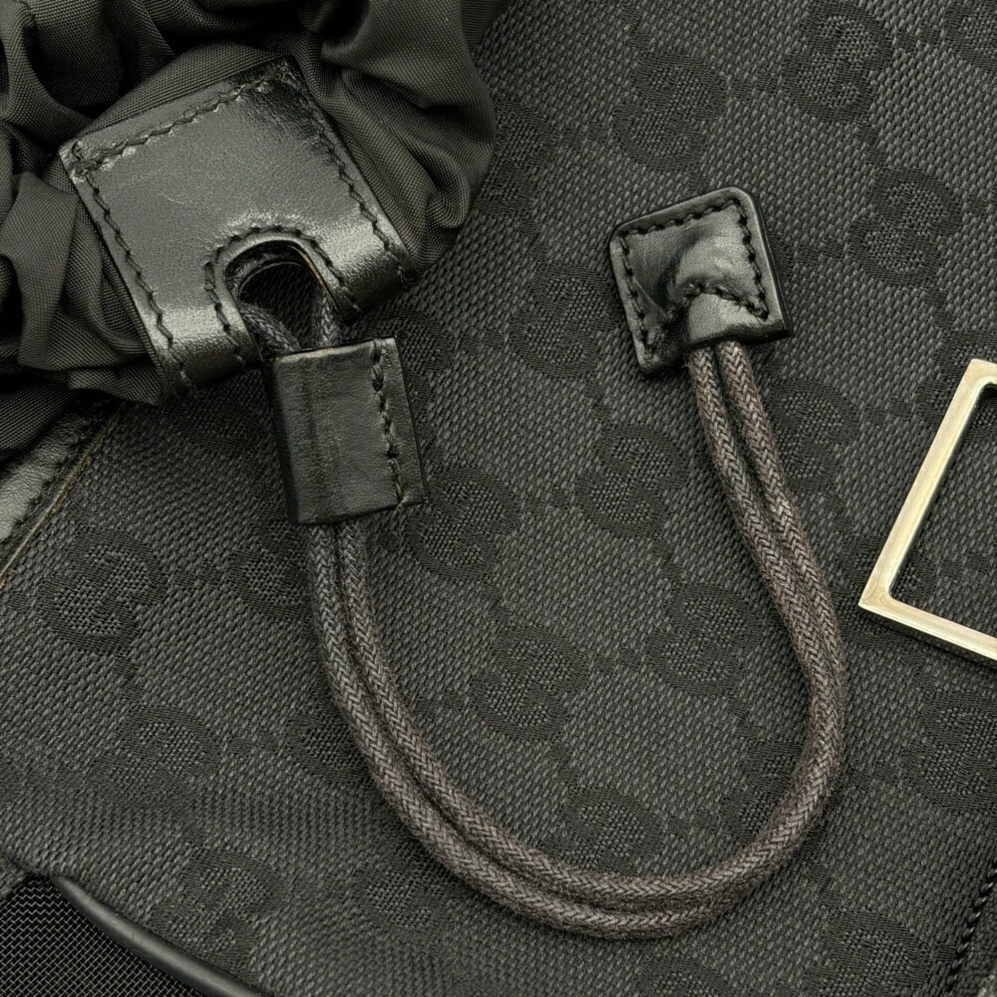 Gucci Black Gg Canvas Nylon (Pre-Owned)