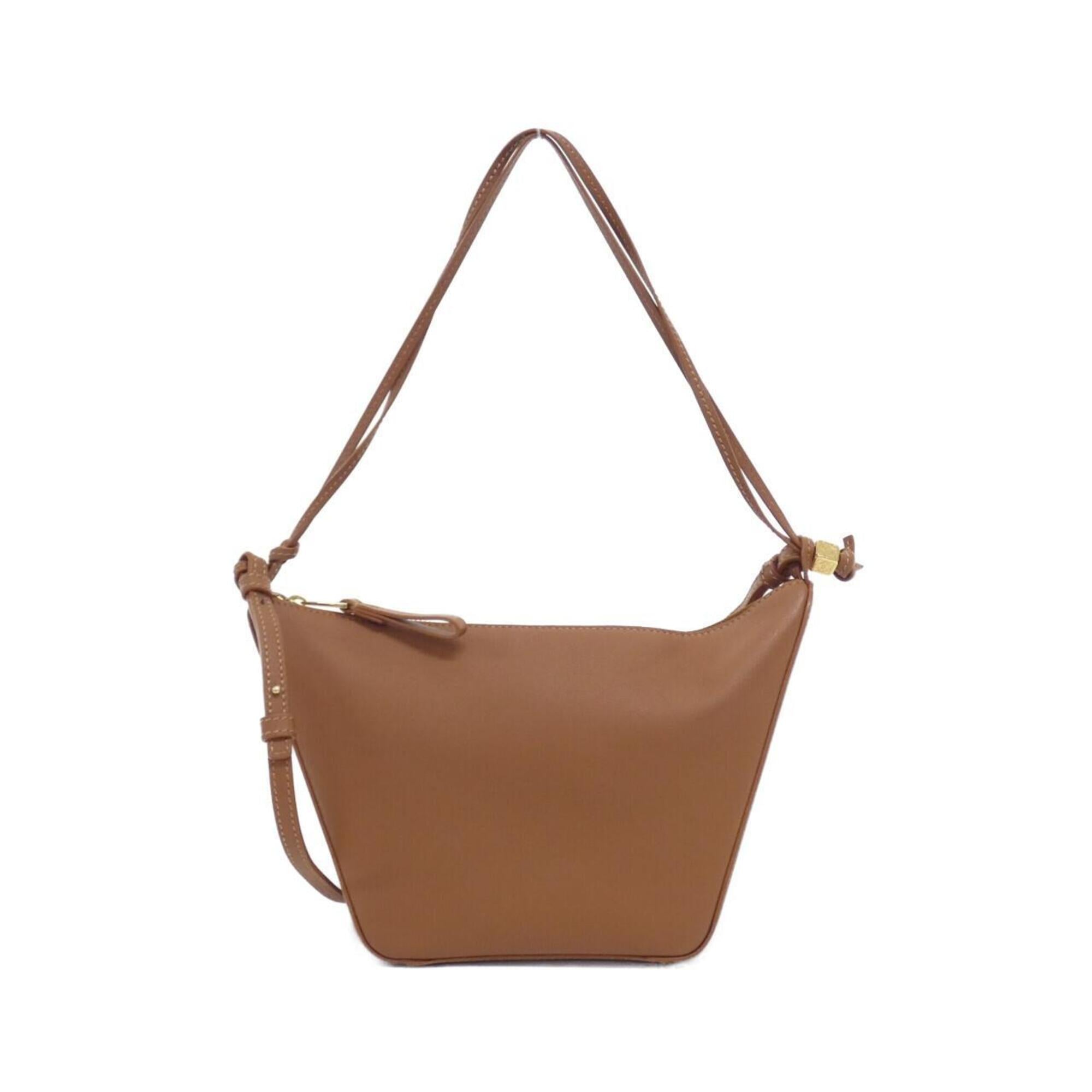 Loewe Brown Leather Handbag Shoulder Bag (Pre-Owned)