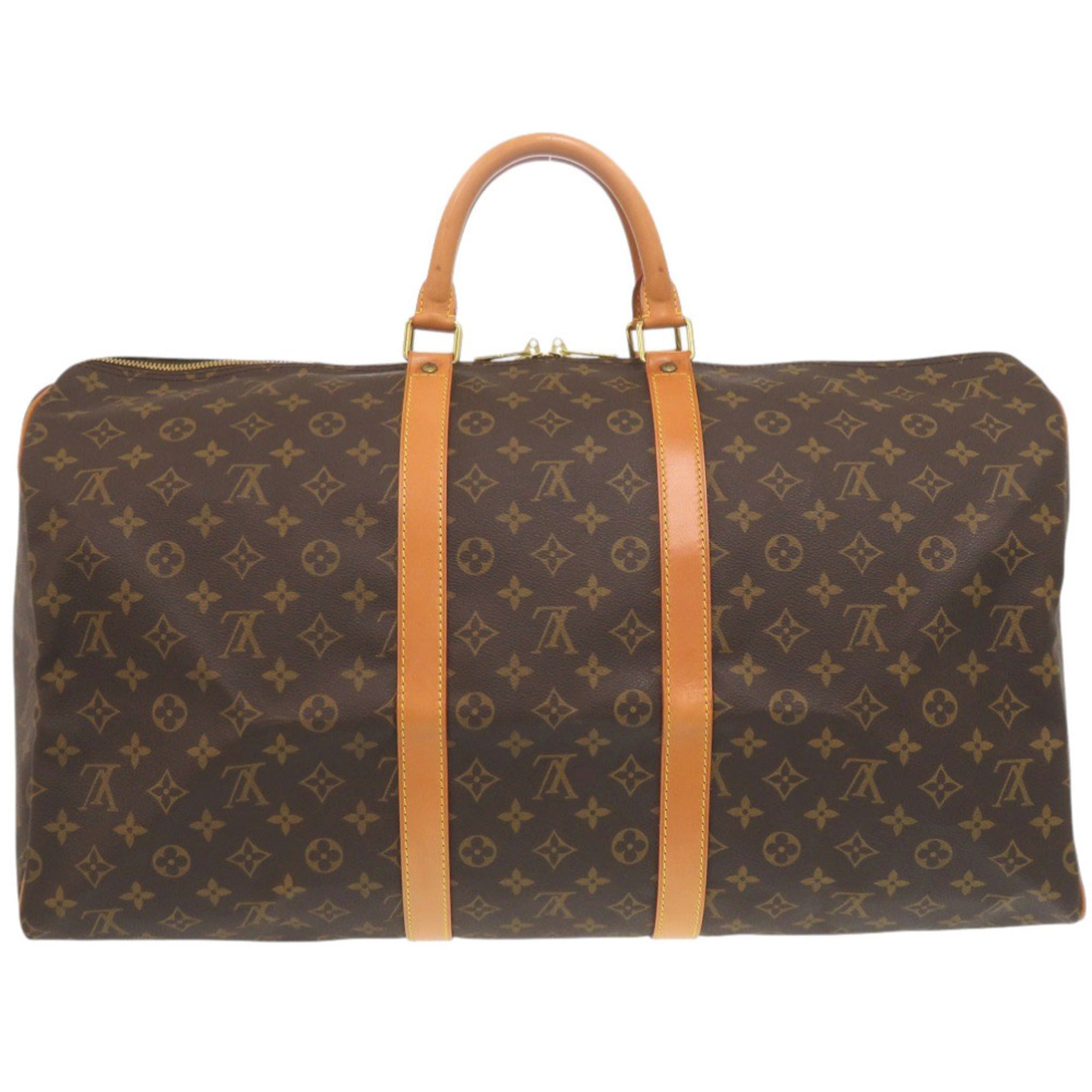 Louis Vuitton Brown Monogram Canvas Boston Bag (Pre-Owned)
