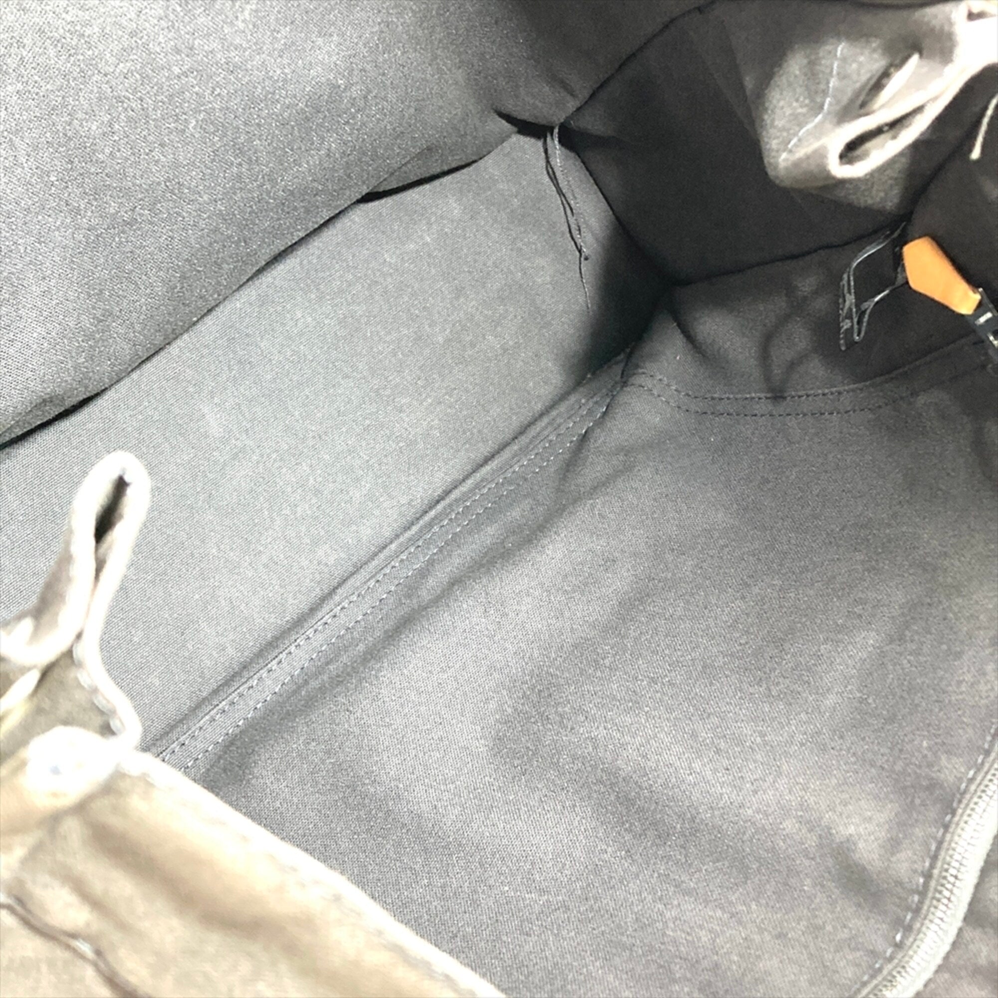 Hermes Gray Cotton Tote Bag (Pre-Owned)