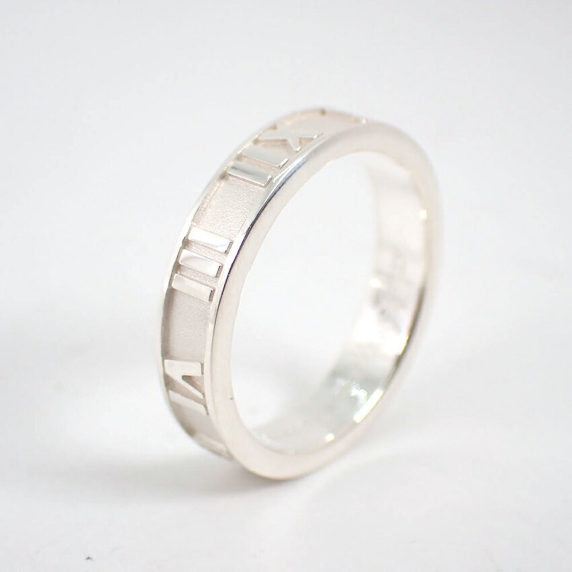 Tiffany Sterling Silver 925 Band Ring (Pre-Owned)