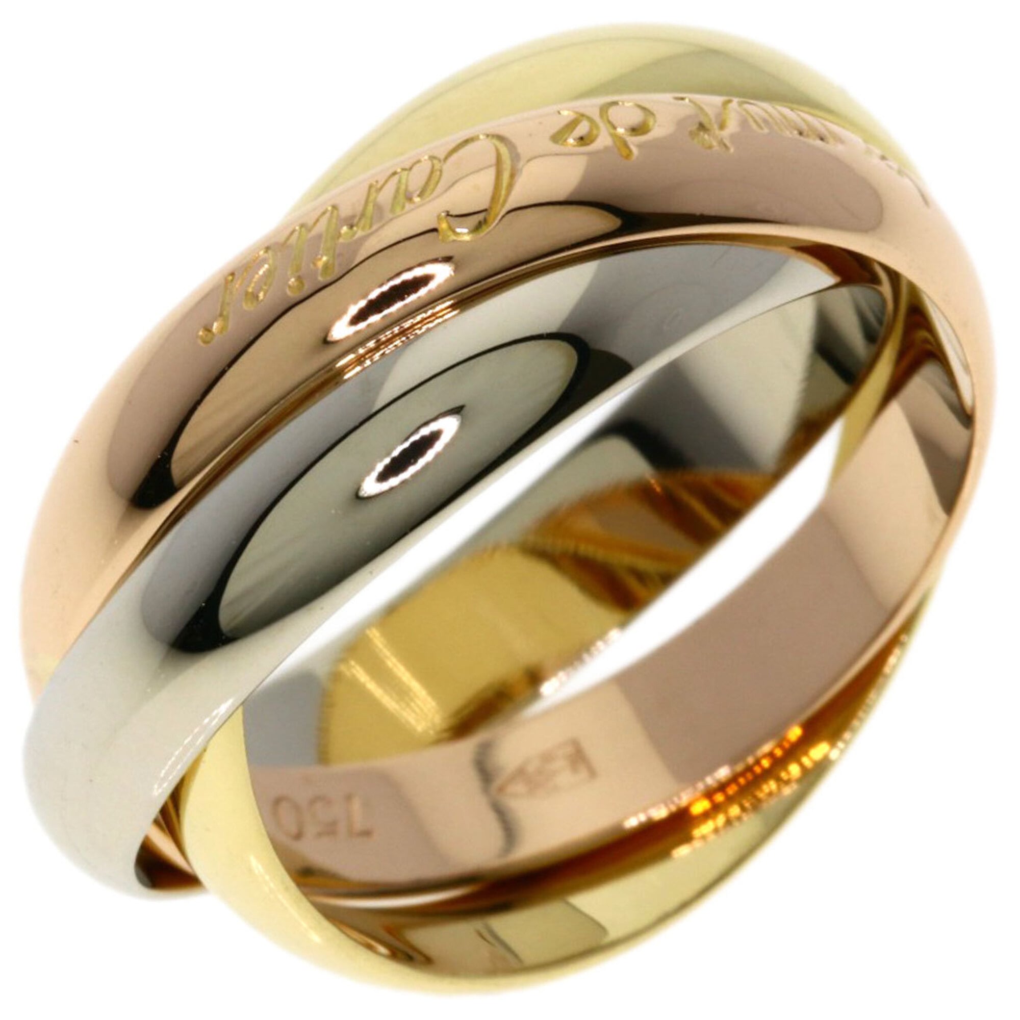 Cartier Yellow Gold (18K) Pink Gold (18K) White Gold (18K) Band Ring (Pre-Owned)