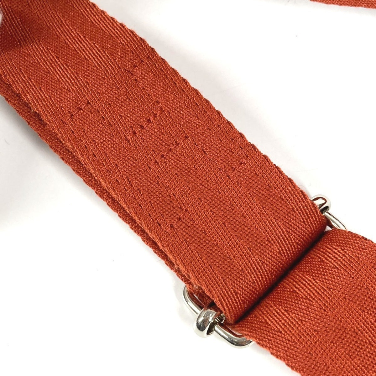 Hermes Orange Cotton Polyamide Fanny Pack Pouch Shoulder Bag (Pre-Owned)