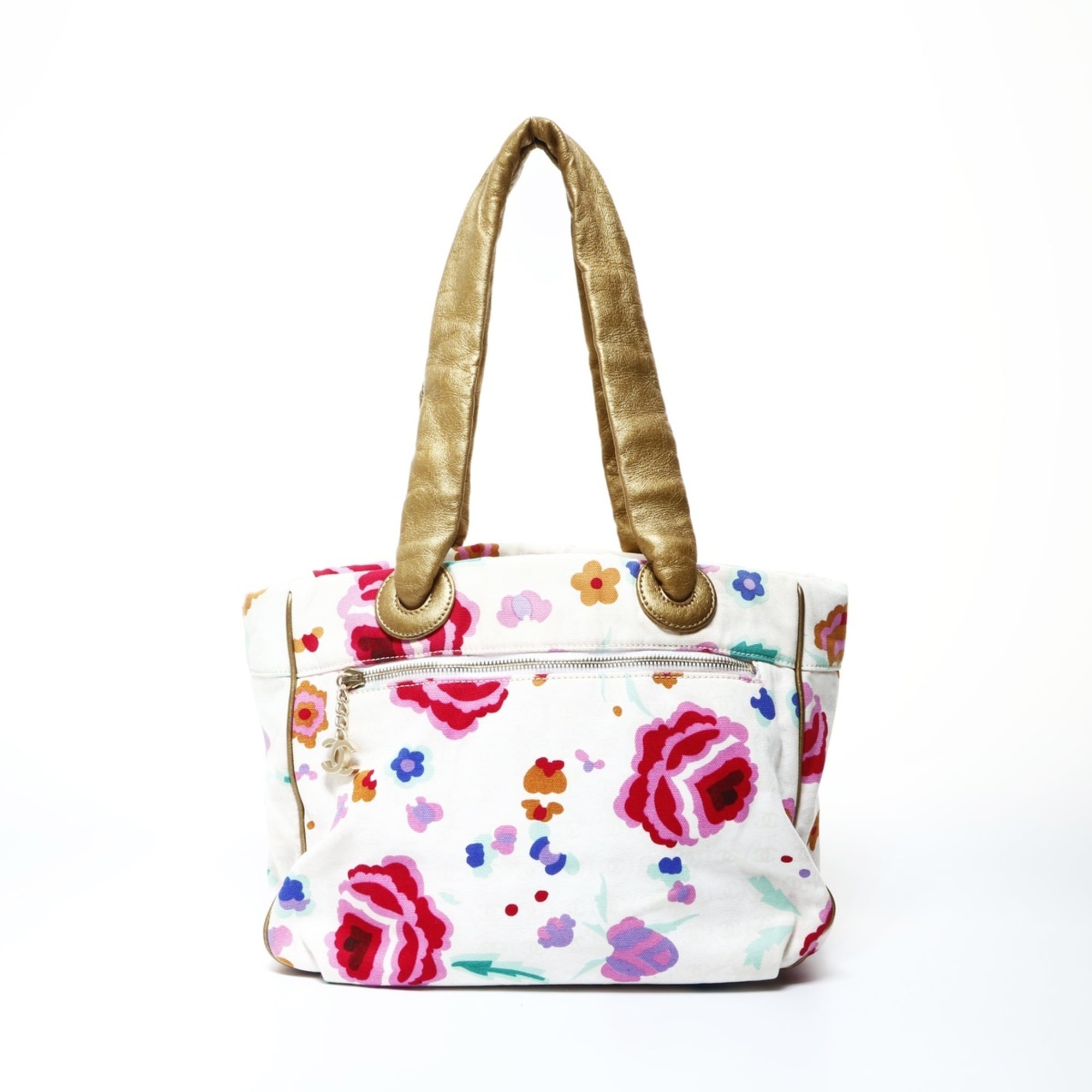 Chanel Multi-Color Canvas Tote Bag (Pre-Owned)